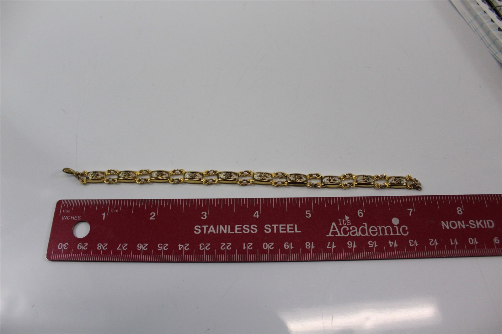 Bracelet Gold-tone Alloy 7.5″ Vintage