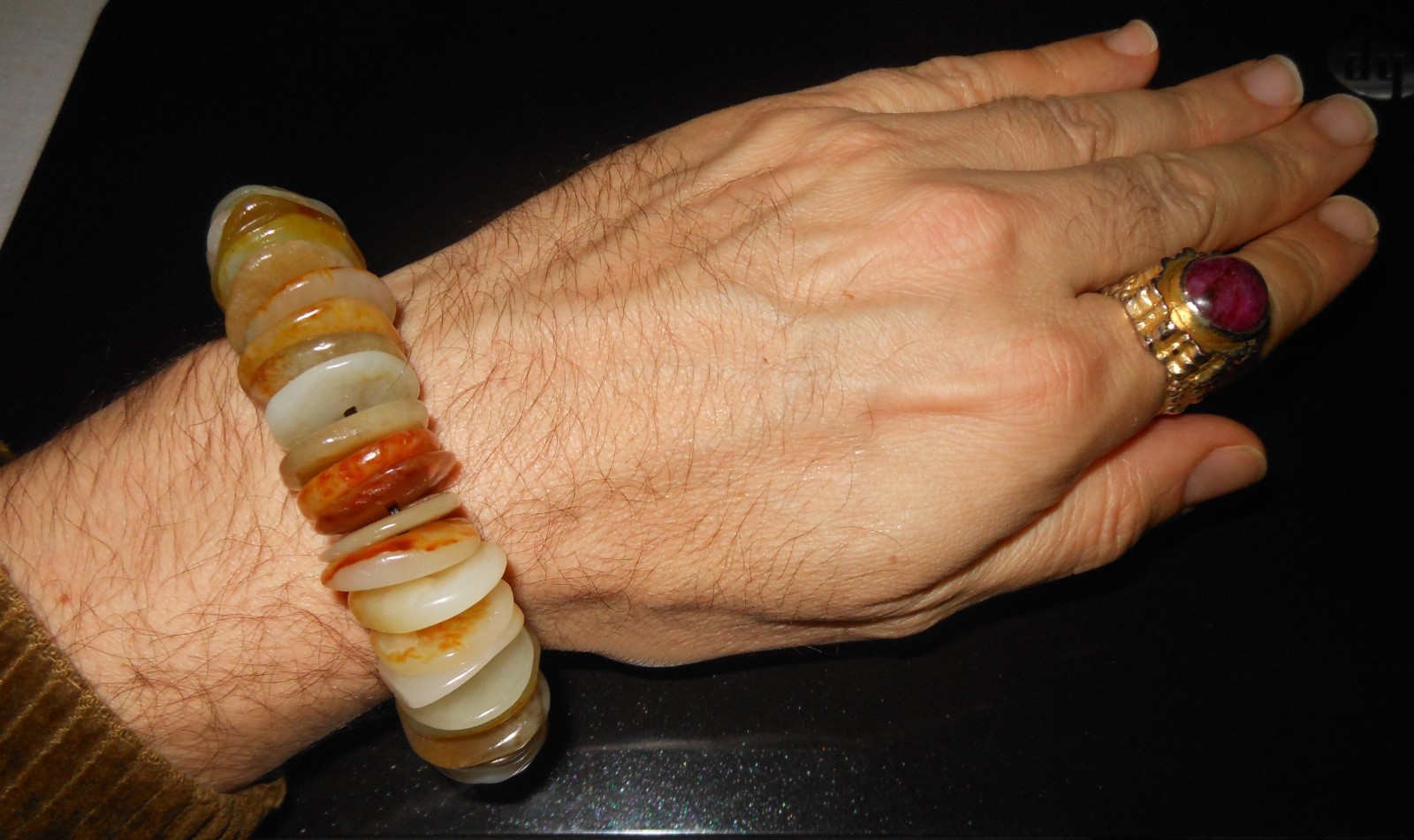 Yes US Shipment – Hetian Jade STATEMENT Bracelet