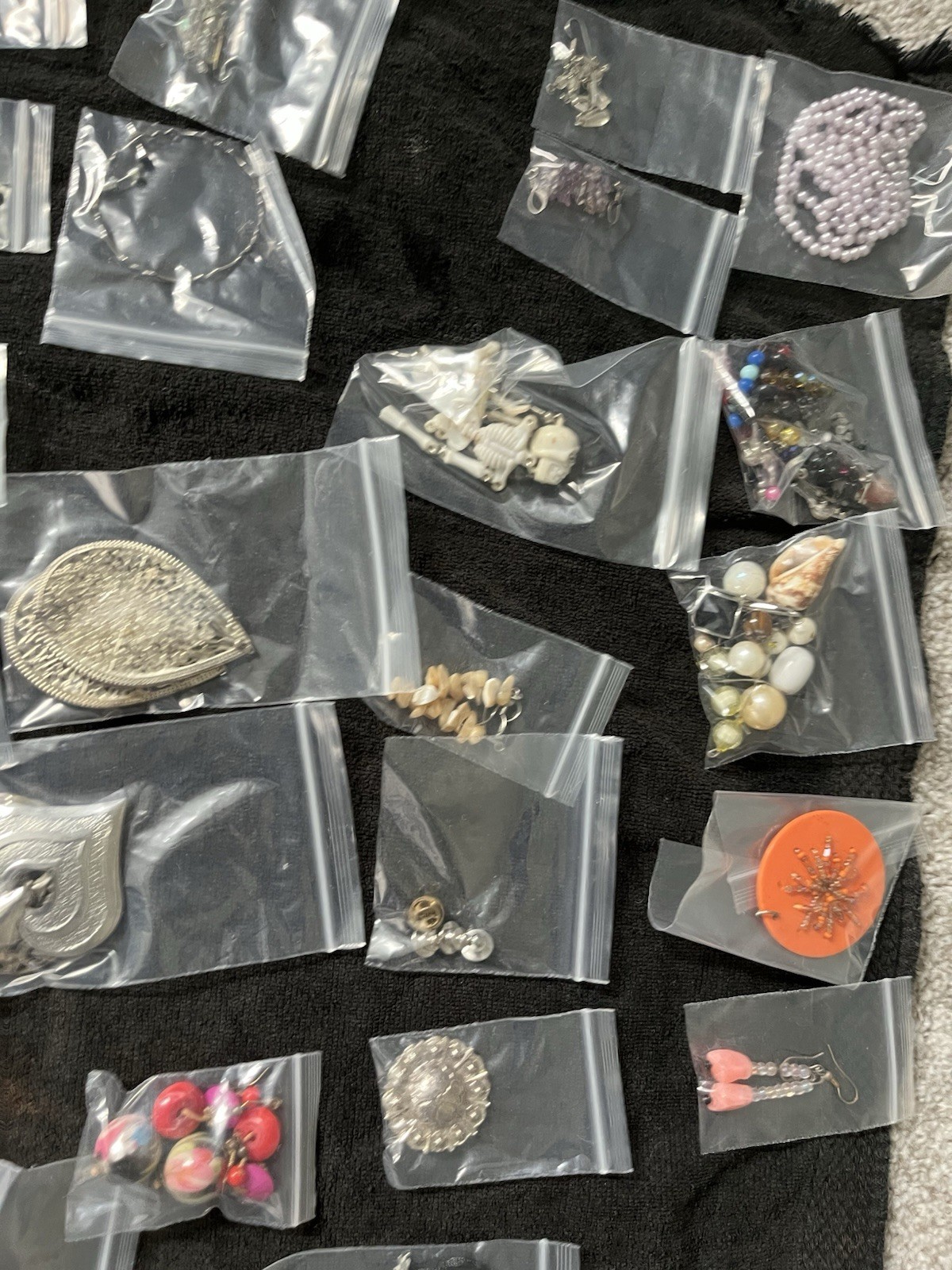 Vintage Earrings /Necklace Lot Mixed Costume Jewelry 1lb 5oz
