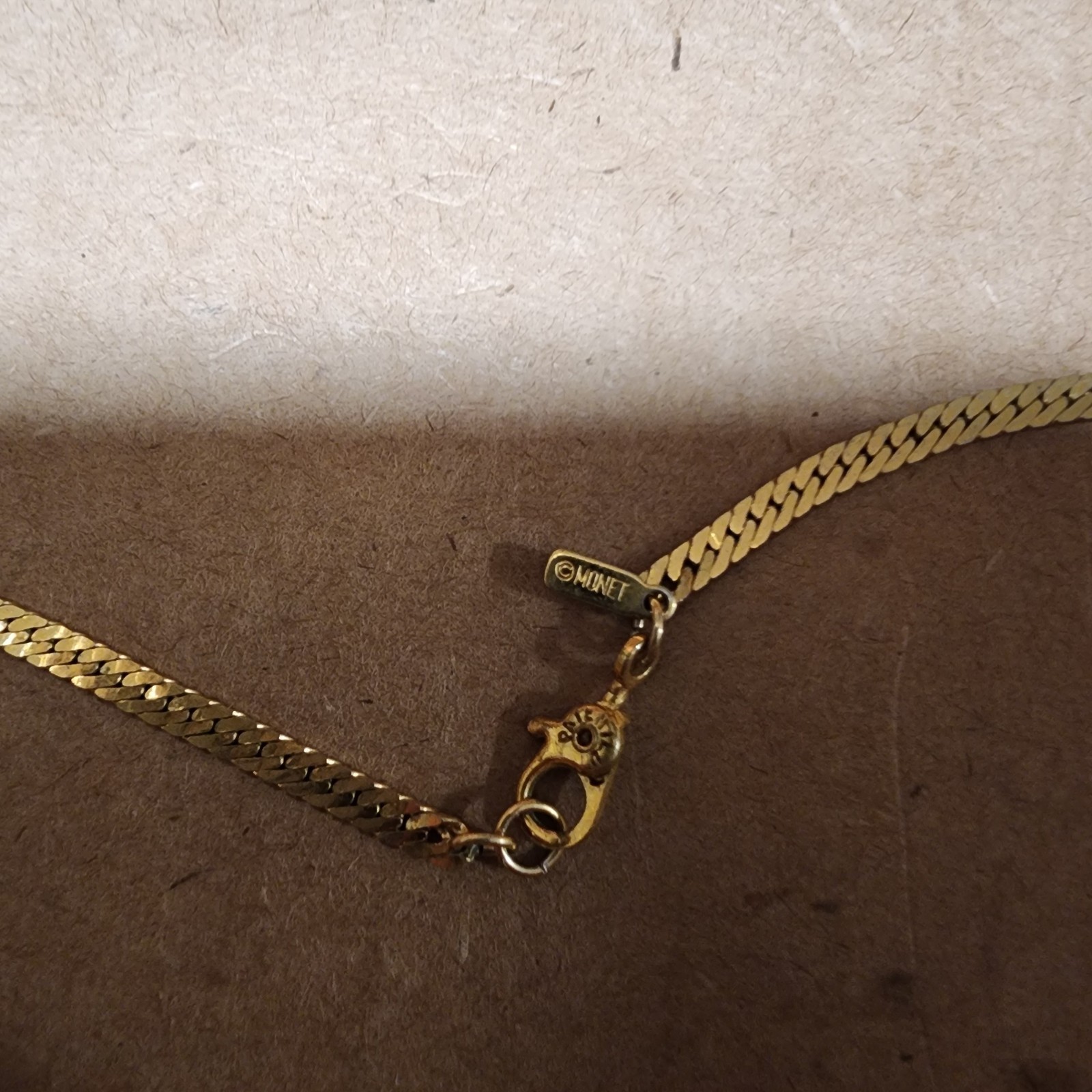 Vintage AVON Gold Tone Necklace Flat Snake Chain 30″ Inches Long Retro Jewelry
