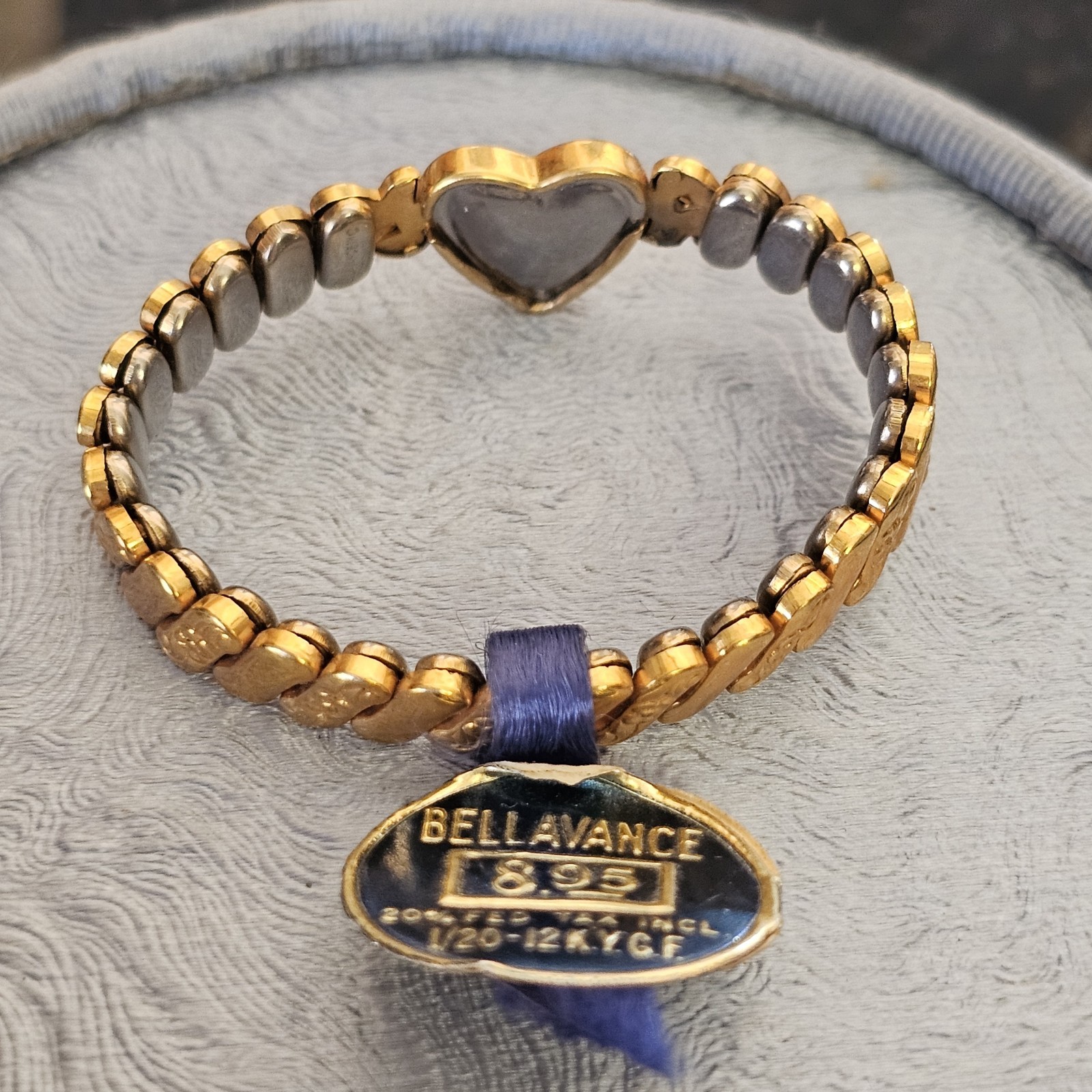 Bellavance &Sons Childs Expansion Heart Bracelet Gold Filled 1/20th 12k Vintage