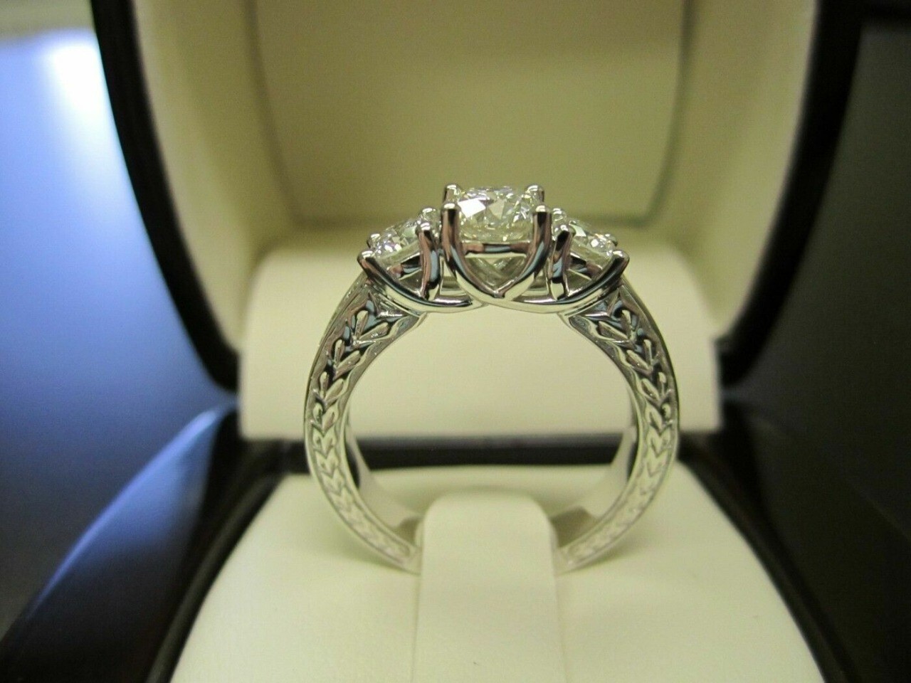 2.50 Ct Lab-Created White Diamond Vintage Style Wedding Ring 925 Sterling Silver