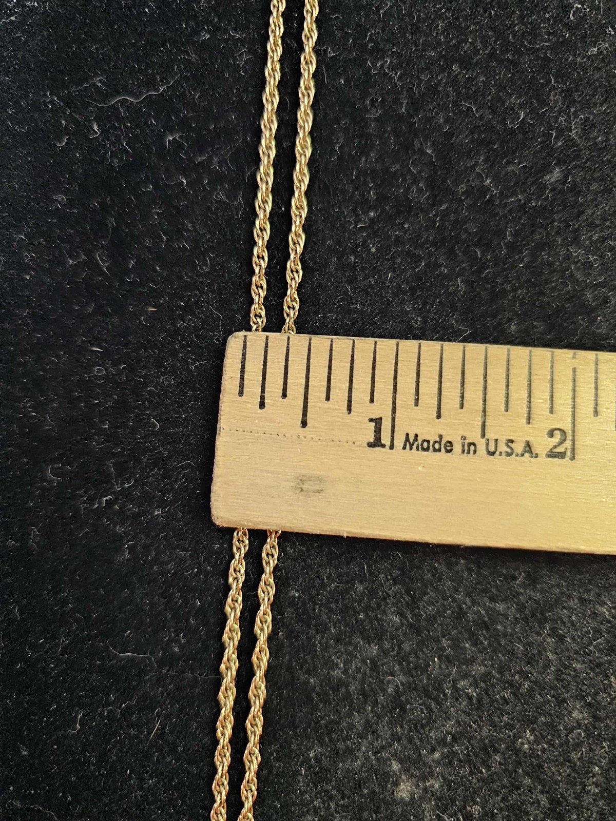 Vtg DESIGNER ACO 1/20 12K GOLD FILLED CHAIN Link NECKLACE 24in- S155