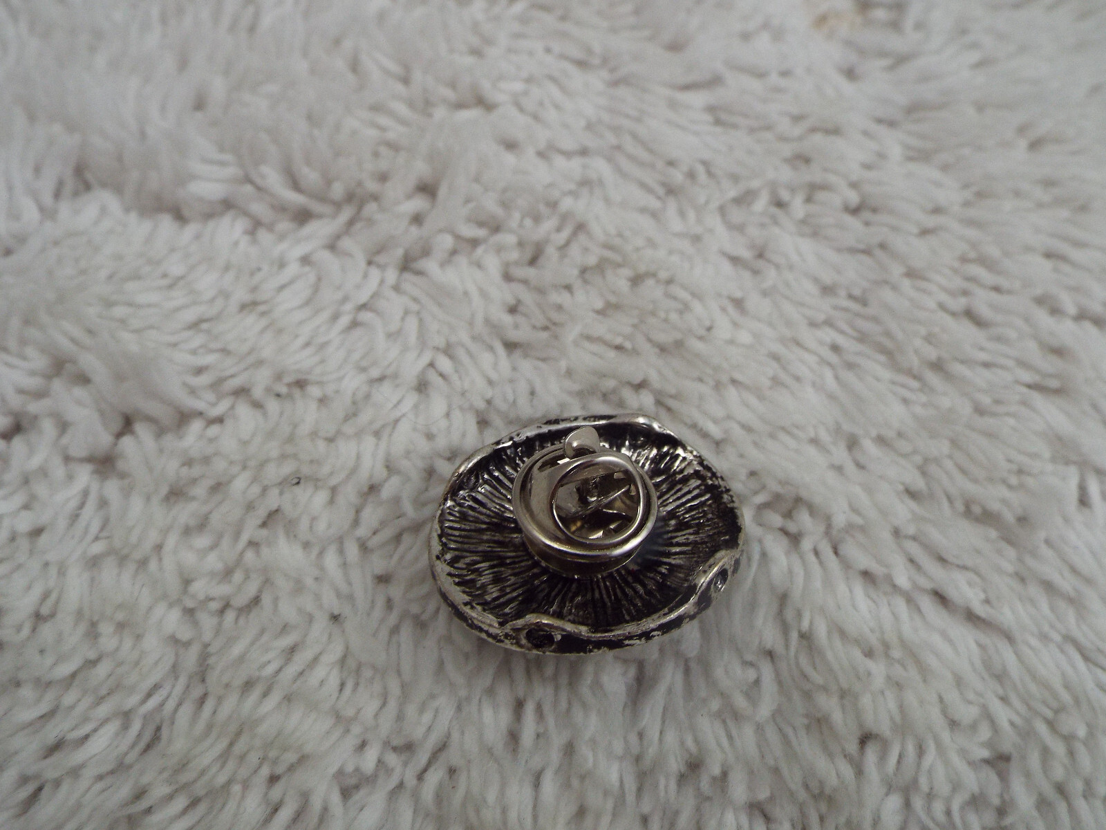 Silvertone Rhinestone Tac Pin (H5)