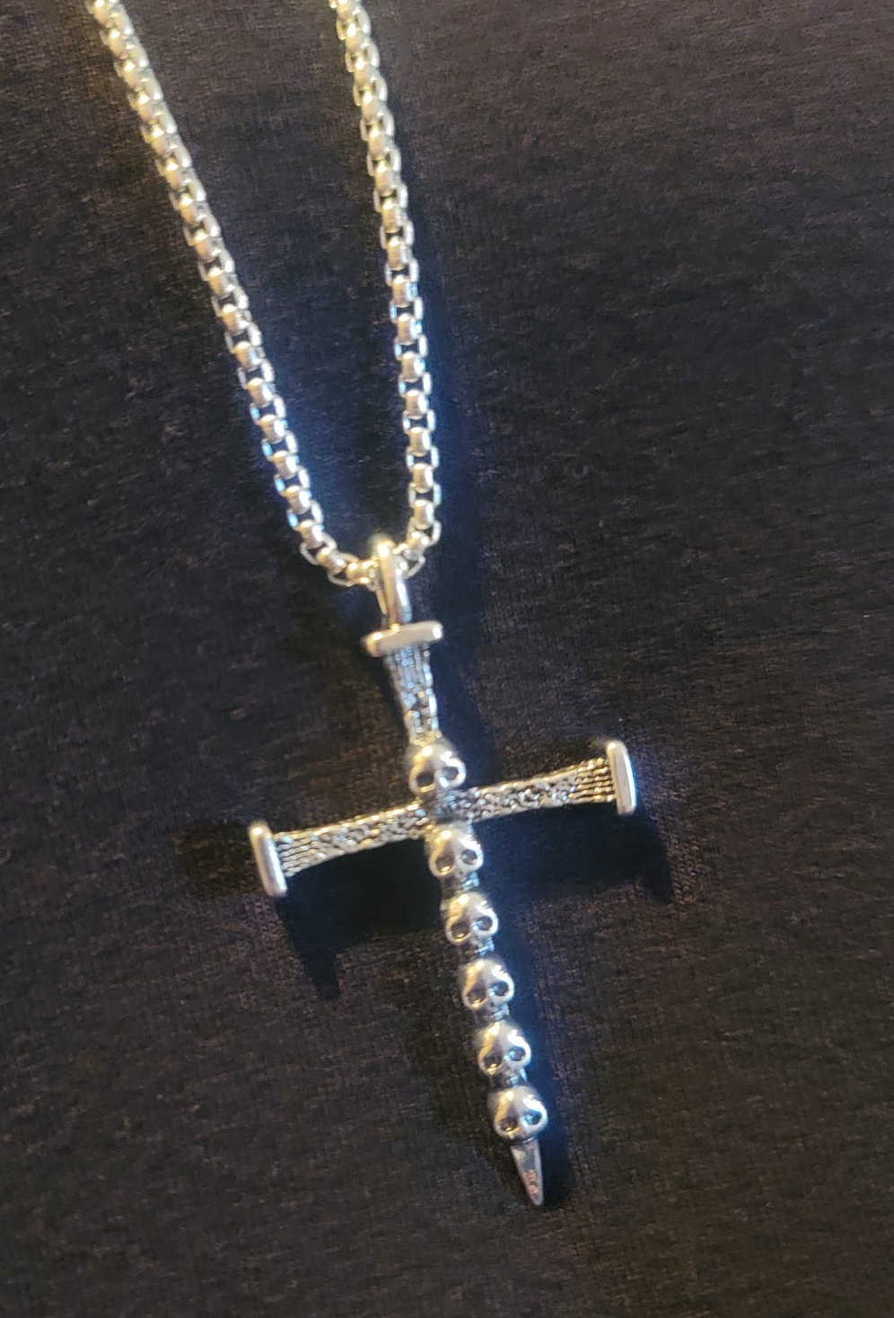 Vintage Gothic Cross Skull Pendant Necklace Style, Zinc Alloy,for Casual Attire