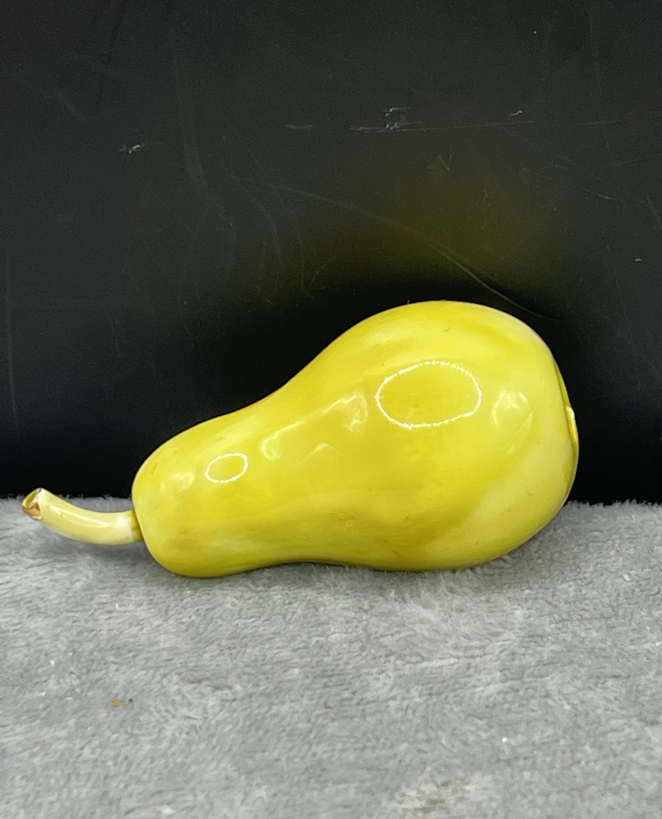HAR brooch PEAR Green enamel vintage jewelry Fruit Pin 50s-60’s Signed 2” Rare