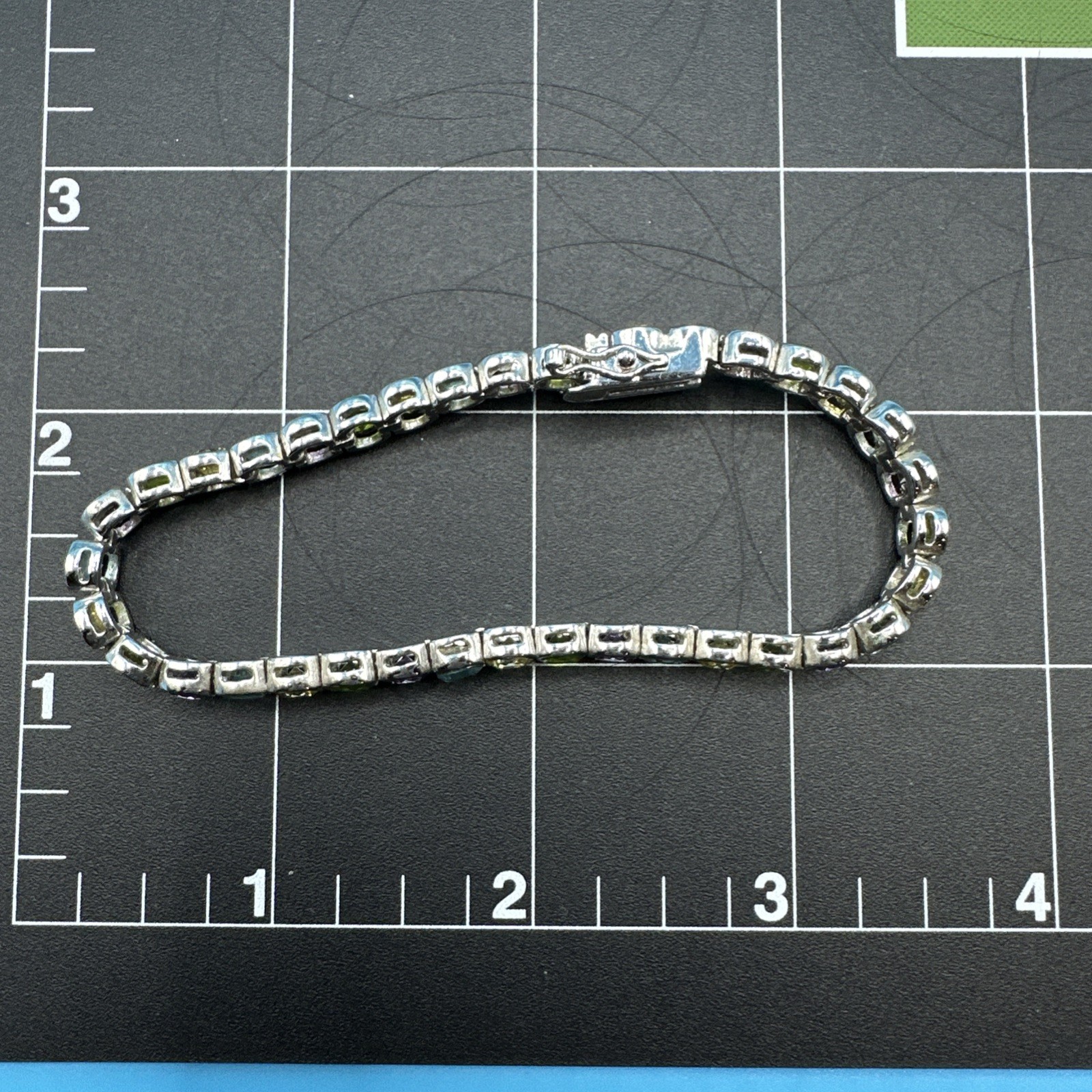 Vintage Suzanne Somers MultiColor Bezel 925 Silver Bracelet 7.5in/Necklace 18in