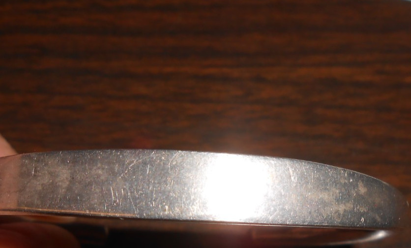STERLING CUFF BRACELET – PLAIN – MARKED LUR – MEXICO 925 – UNKNOWN MARK 19.30g