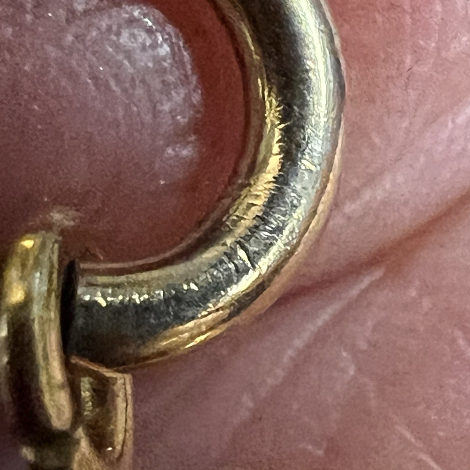 30g Vintage 12k Gold Filled Pocket Watch Chain FOB, Dog Clip T-Bar, GF Guilloche