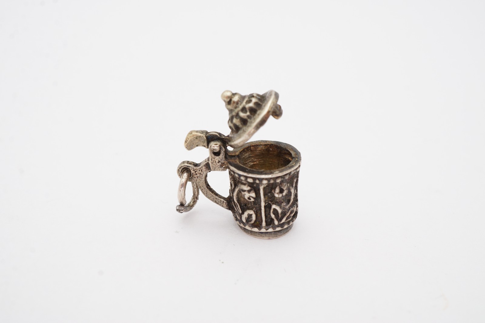 Vintage 835 Silver Beer Stein Charm Articulating