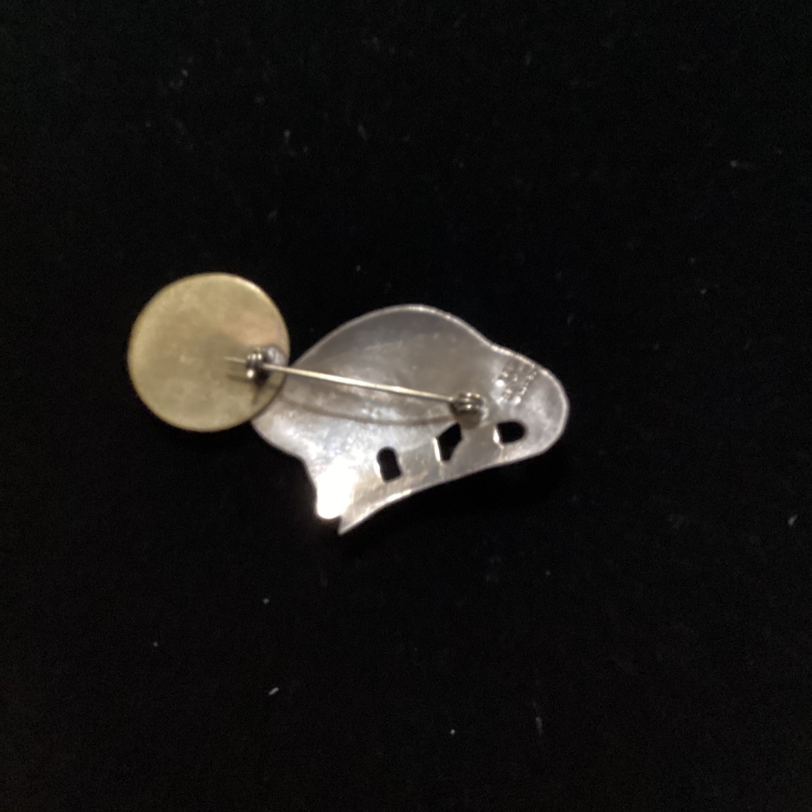 Vintage Large Unusual Taxco Mexico Sterling Silver Brontosaurus Dinosaur Brooch