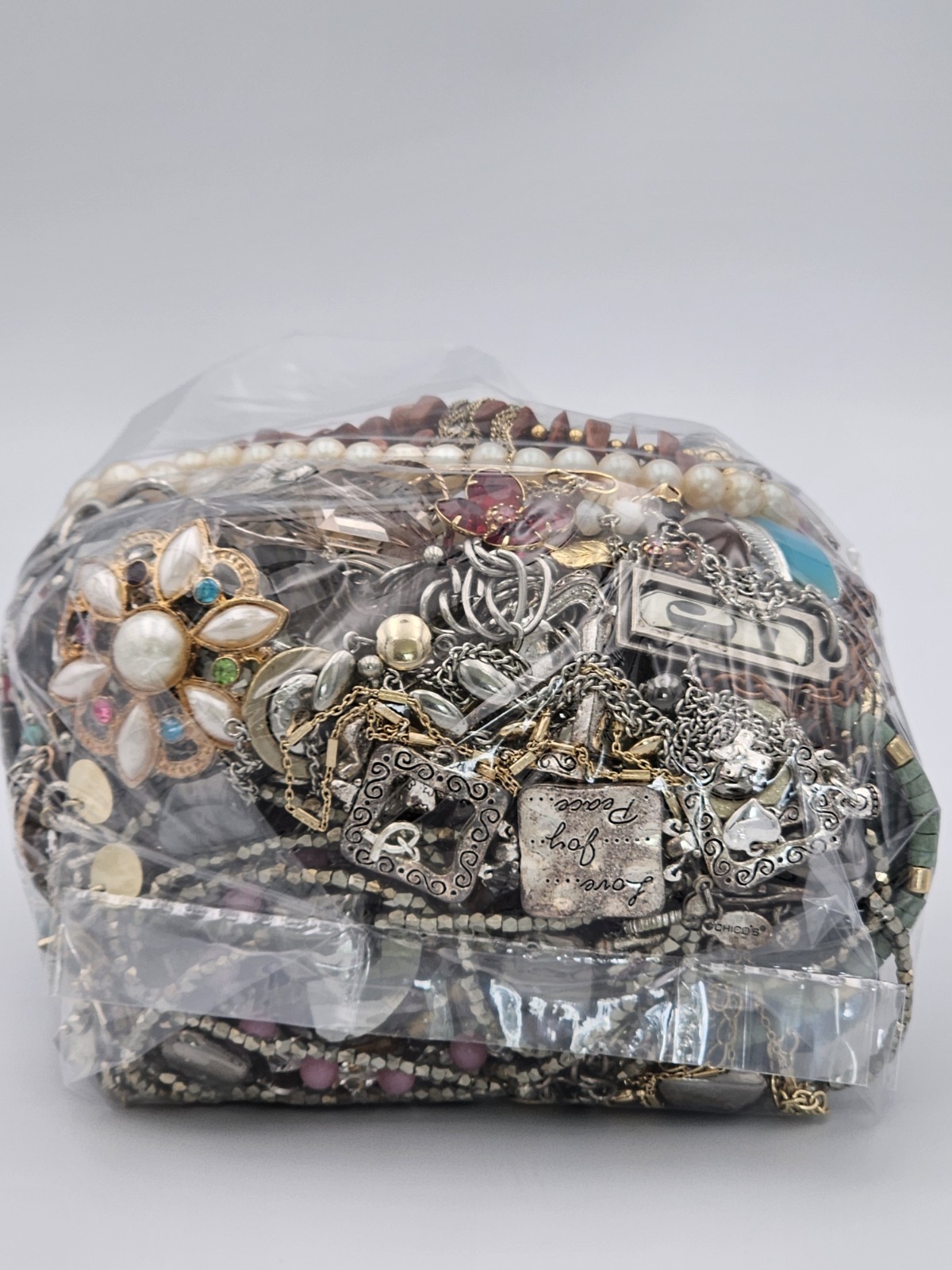Mixed Wearable Jewelry Lot 26B Bag Vintage to Modern All Wearable 3 Lb 6 oz