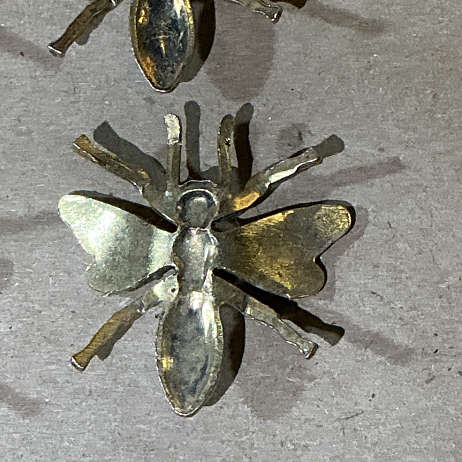 Group Of 8 Vintage Gold Finished Wasp/Bee Jewelry Pieces As Is INV-AT08