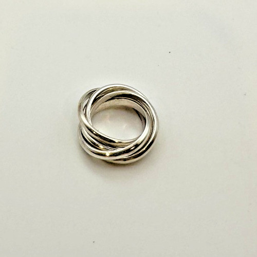 Vintage Sterling Silver .925 Made in Mexico 5 band multiple – Size 7