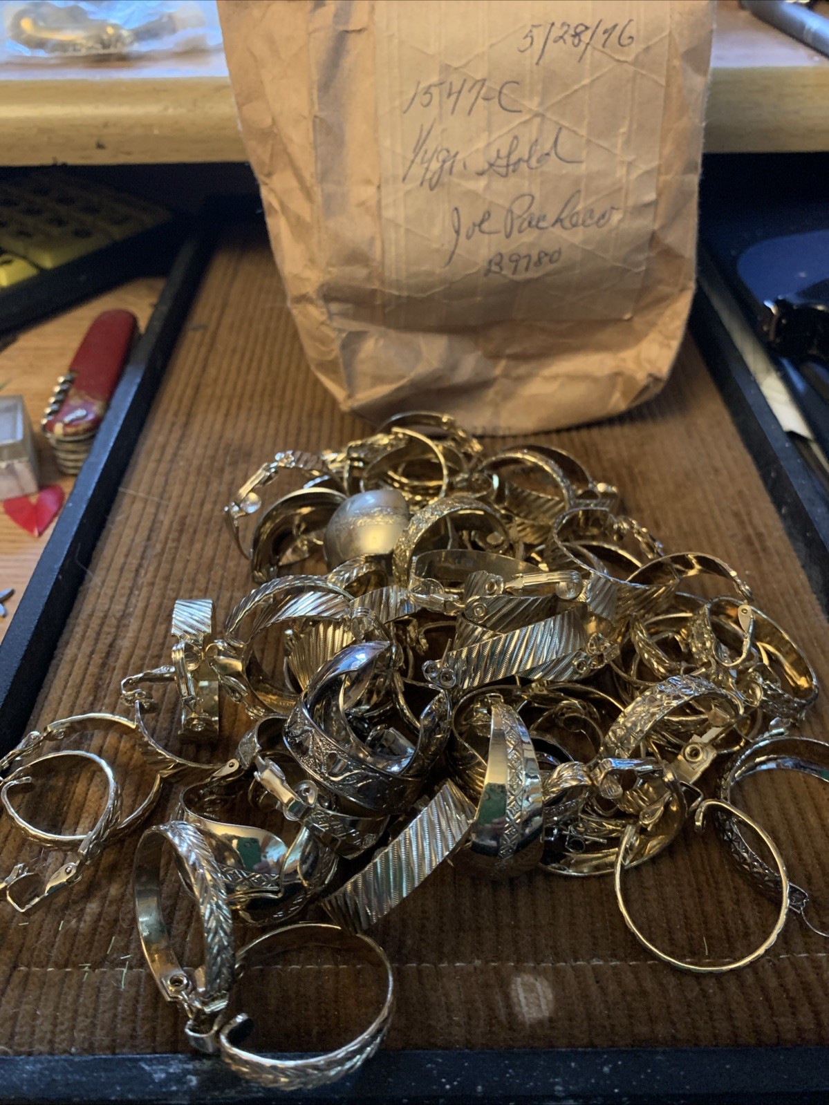 Vintage Attic Jewelry Find 28 Pair Earrings Unused in Bag
