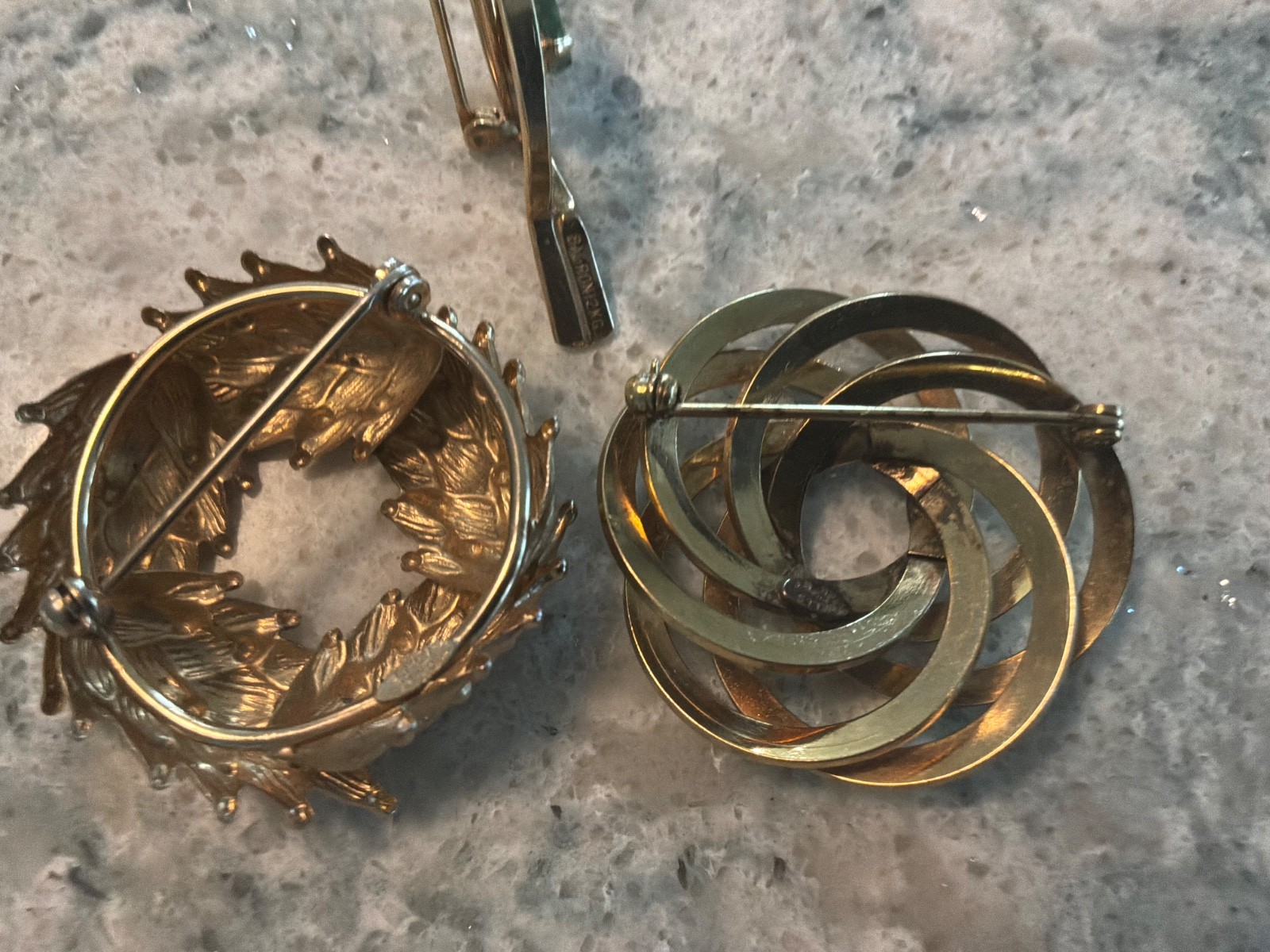 Vintage Mix Lot of Brooches/ Pendants/ Lockets/ Bel-ron/ Wells/ CR. CO/ Etc