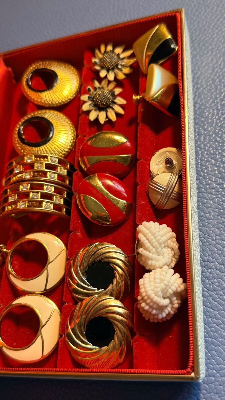 Vintage Designer Earring Collection Assorted Set by Monet and Napier