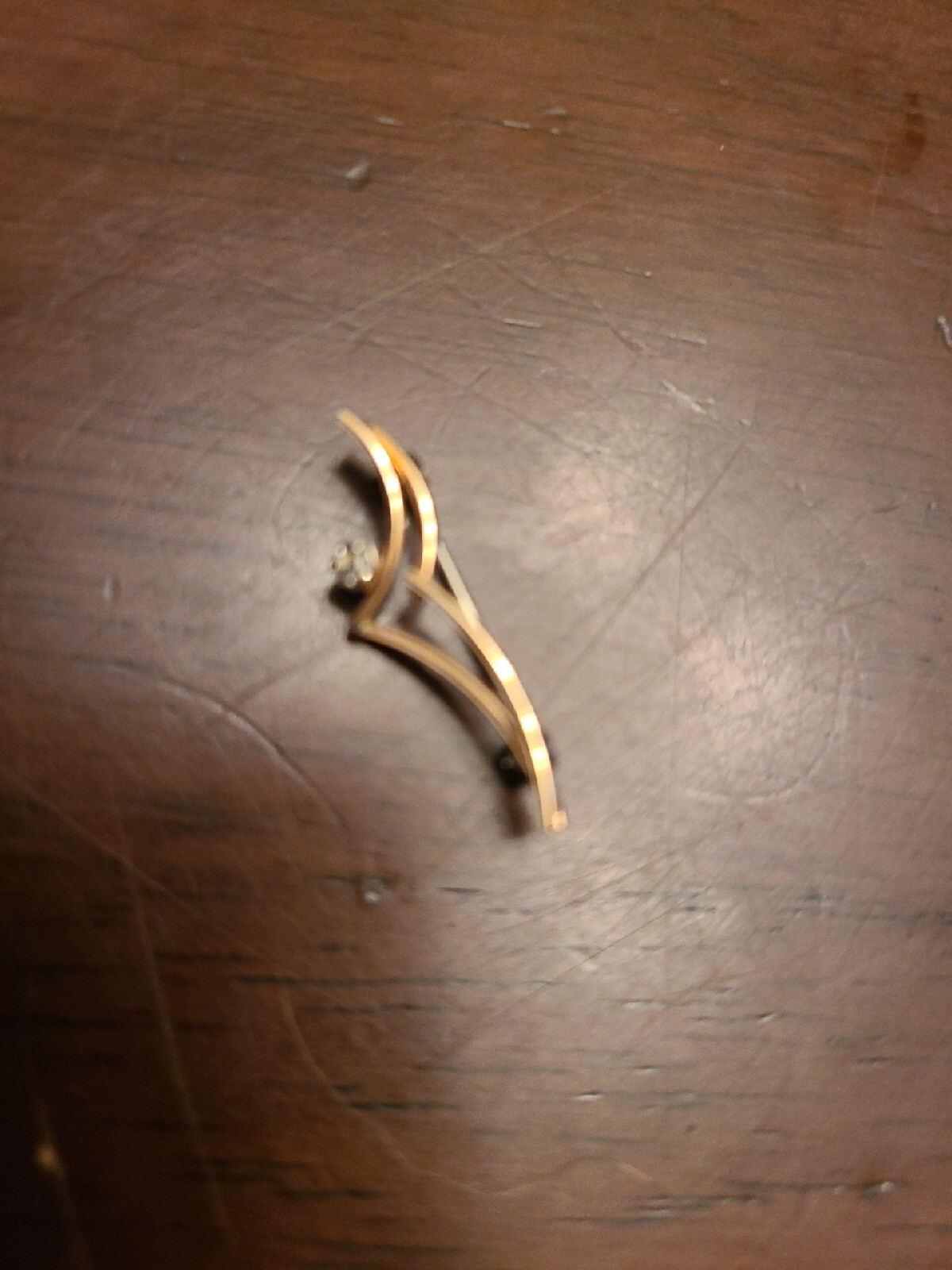 Krementz Gold Tone BROOCH Small, See Pictures