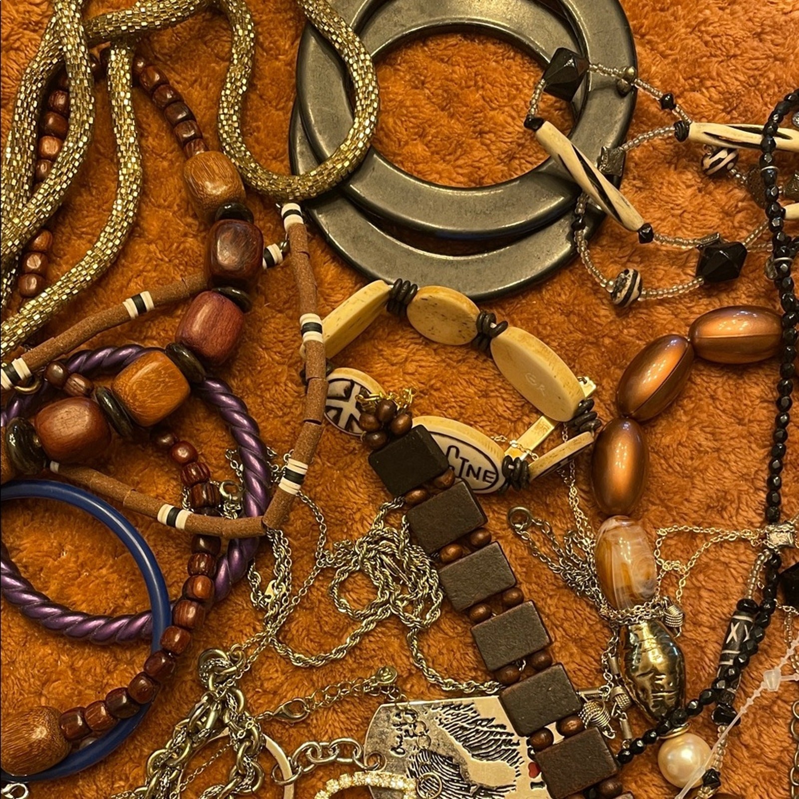 Crafting Lot B 1.5lbs multiple beads and metals