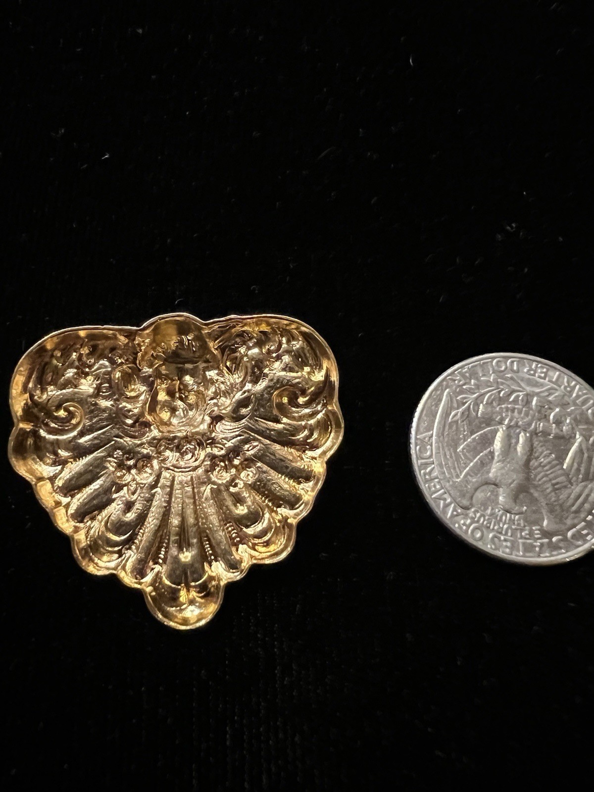 Vintage Cherub 22K Gold Plated Brass Stamping for Jewelry Making/Decoration NOS