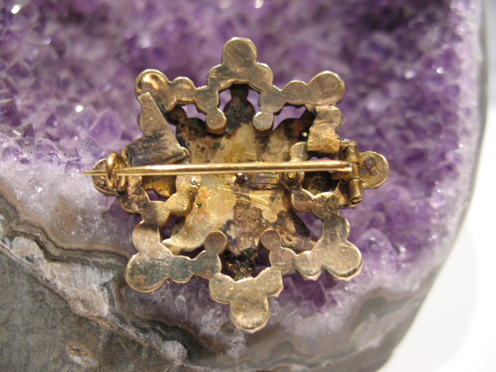 Victorian 1890’s Garnet Star Pin/Brooch