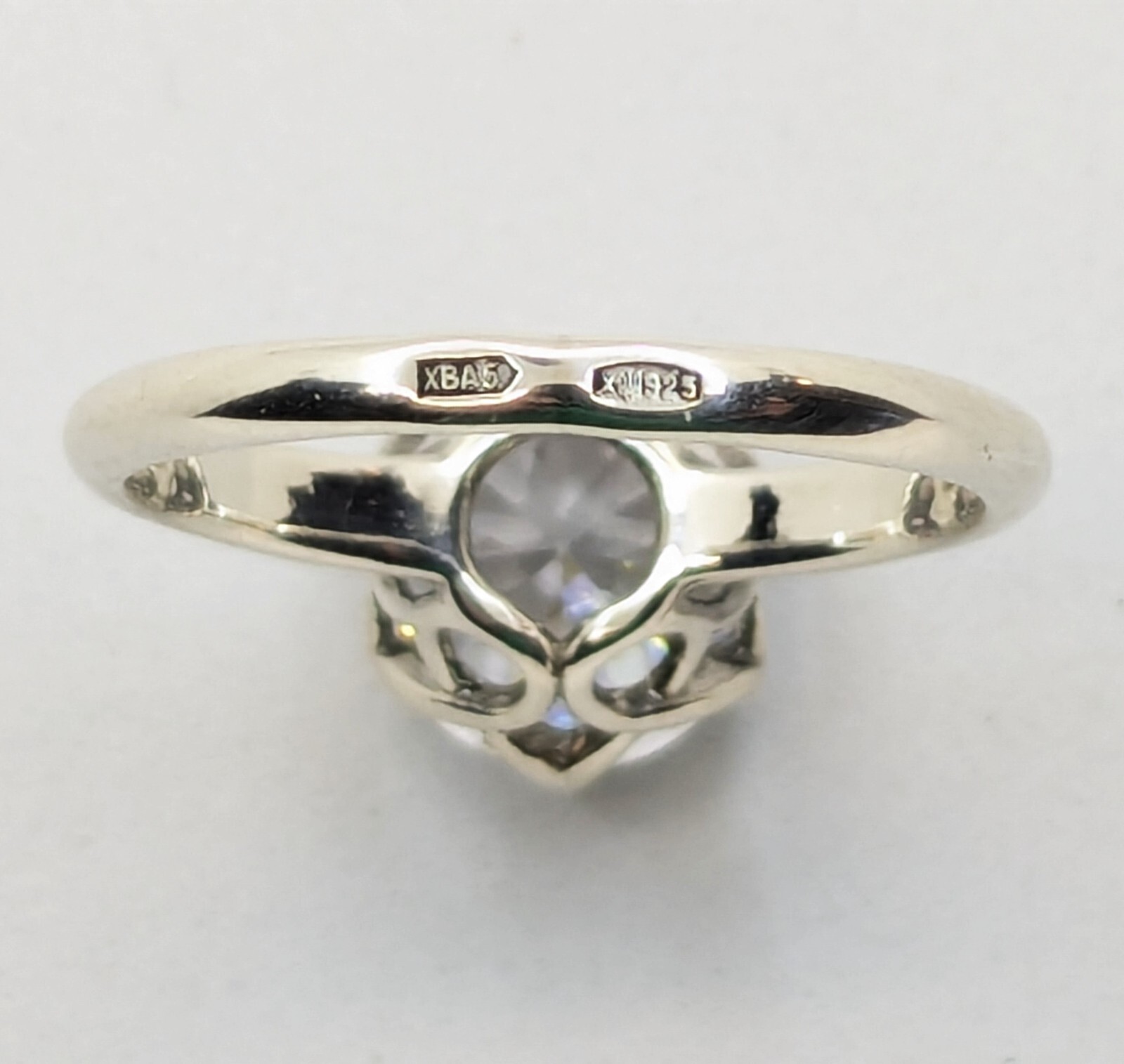 Vintage Luxury RING Silver 925 with Big Bright Stone -size: 6US (16.5mm) | #64
