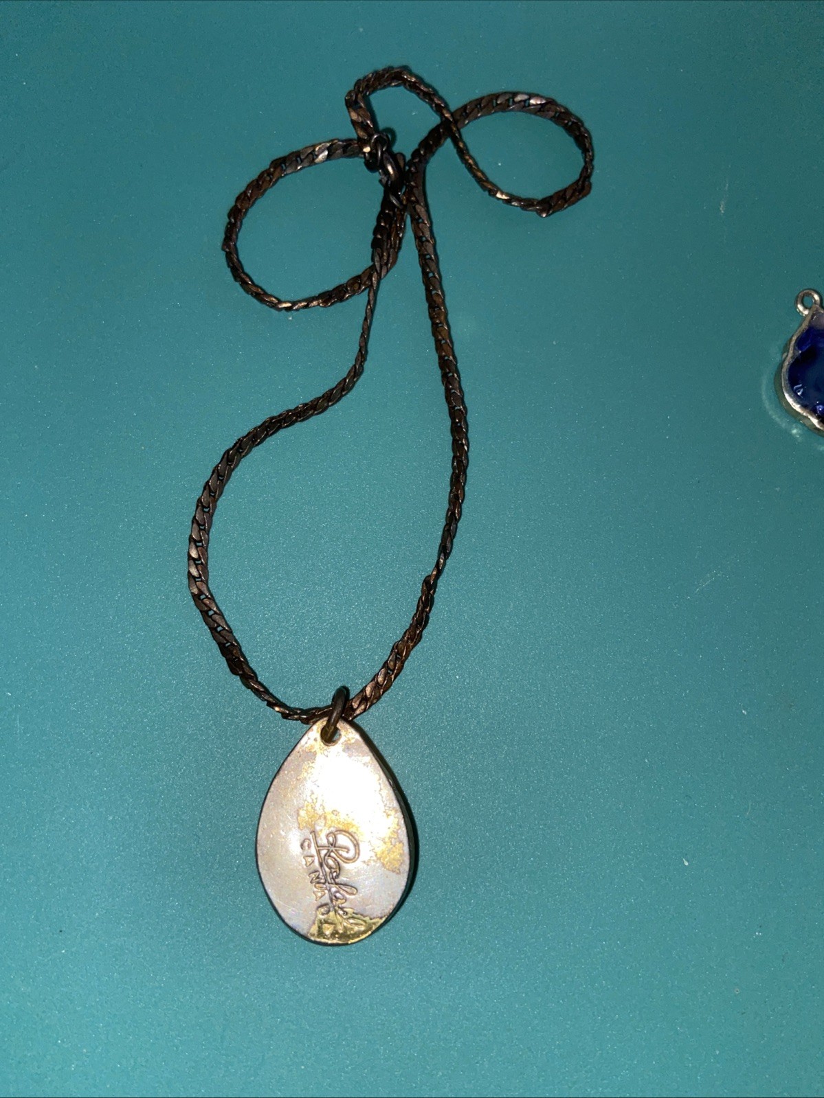 Raphael Canada Designer Cabochon Pendant On Original 15” Chain