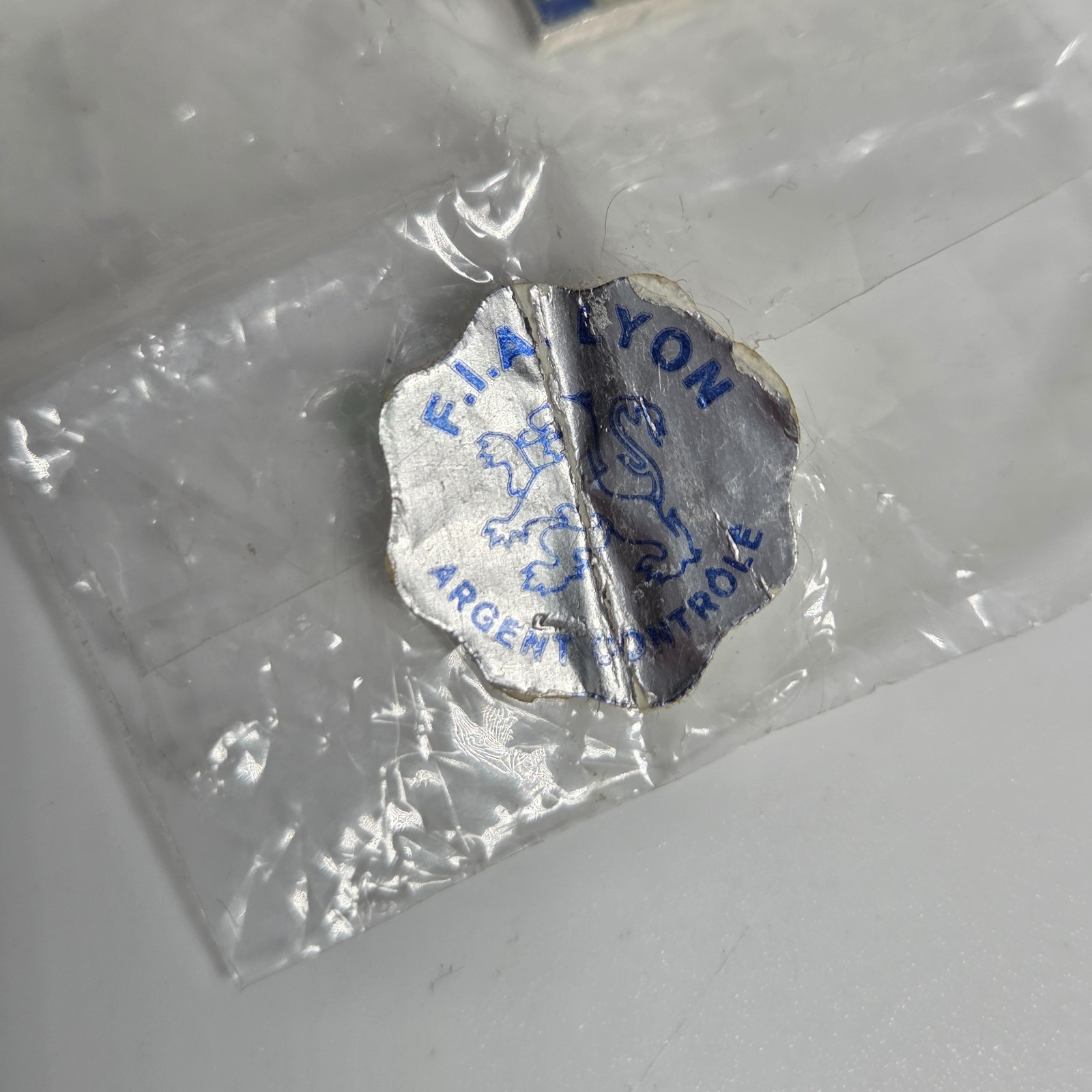 Nice Argent Silver & Enamel Pendant-Travel Shield Charm Unused