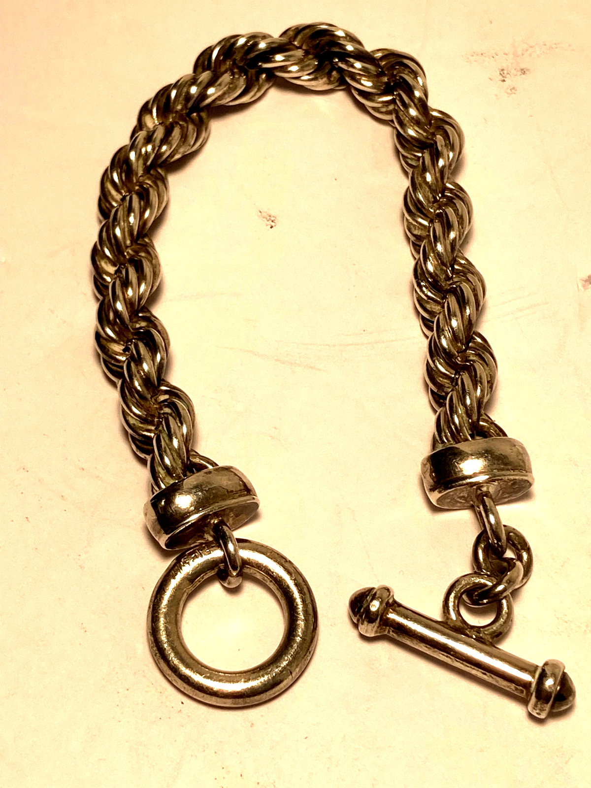Vintage Solid Sterling Silver Bracelet made in Mexico in Excellent Condition
