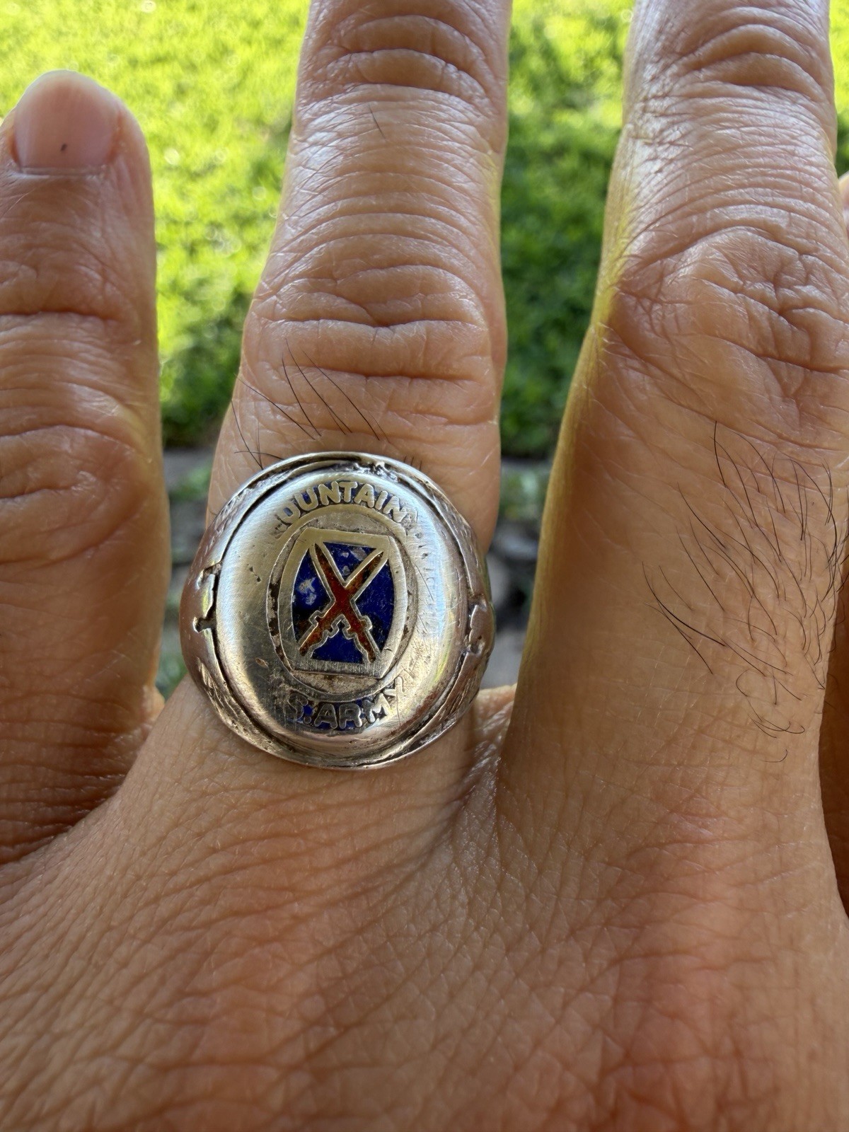 Vintage Military Army Class Ring