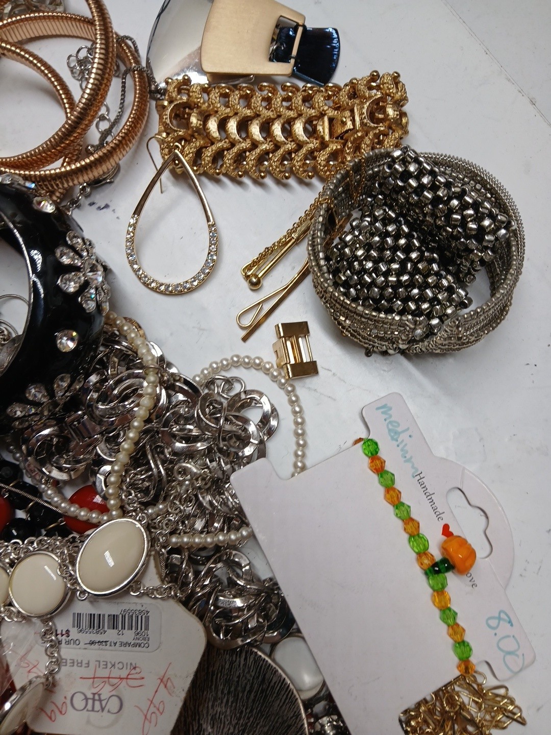 5Lbs Wearable Vintage Jewelry Huge lot Costume And More Unsearched Tangled