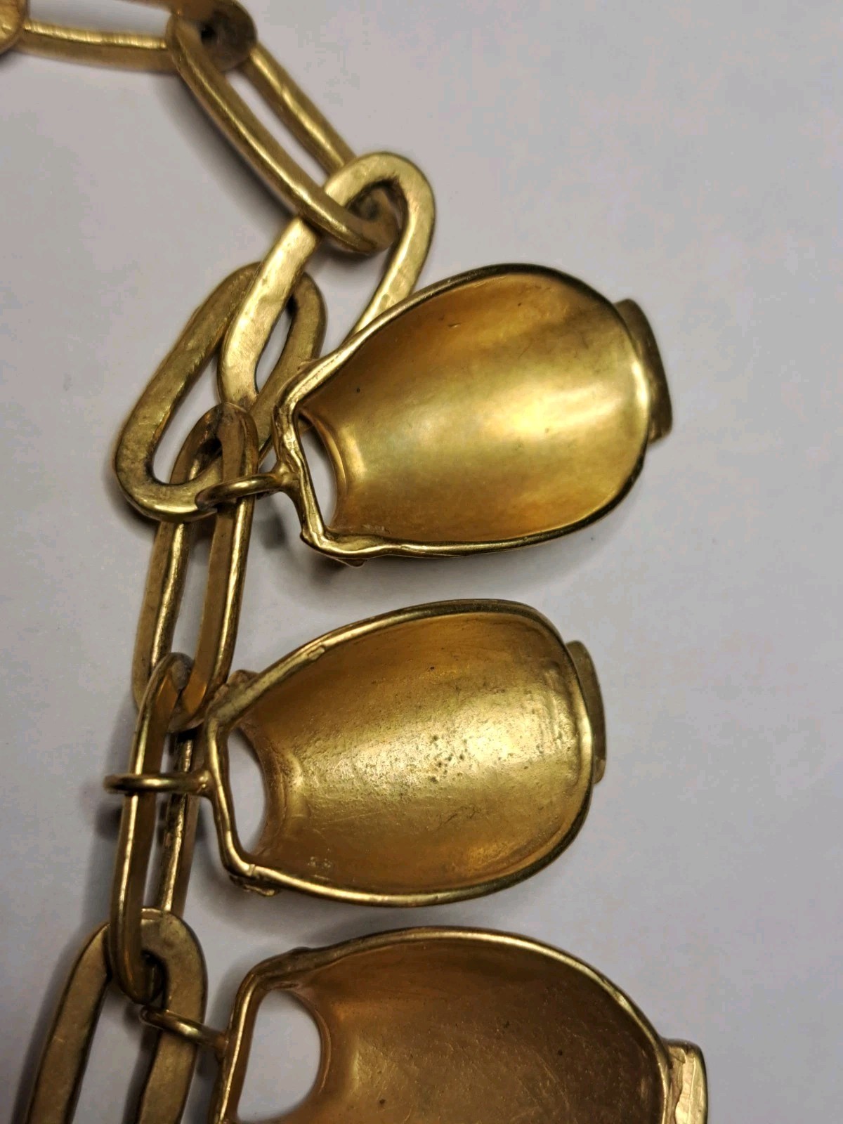 Vtg Kalevala Koru Nukkekääty Doll Chain Necklace 20 Charms Signed RC Rolled Gold