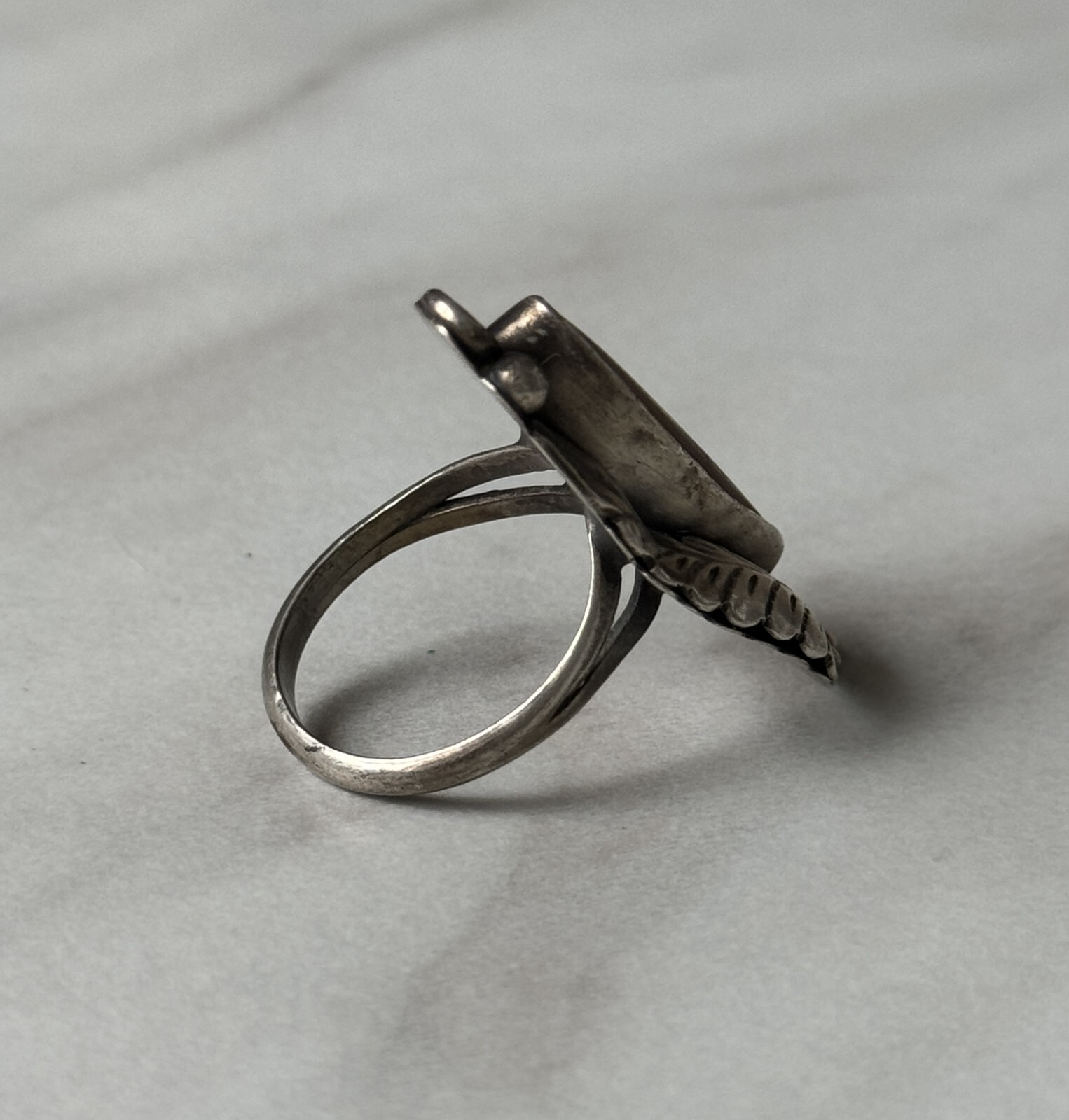 Raymond Platero Navajo Ring Sterling Silver 925 Signed Vintage