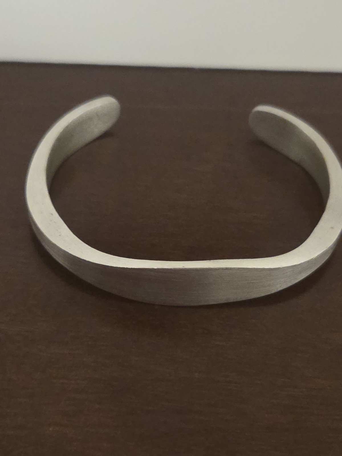Vintage Speidel Cuff Bracelet ID Identity Engravable Brushed Silver Tone