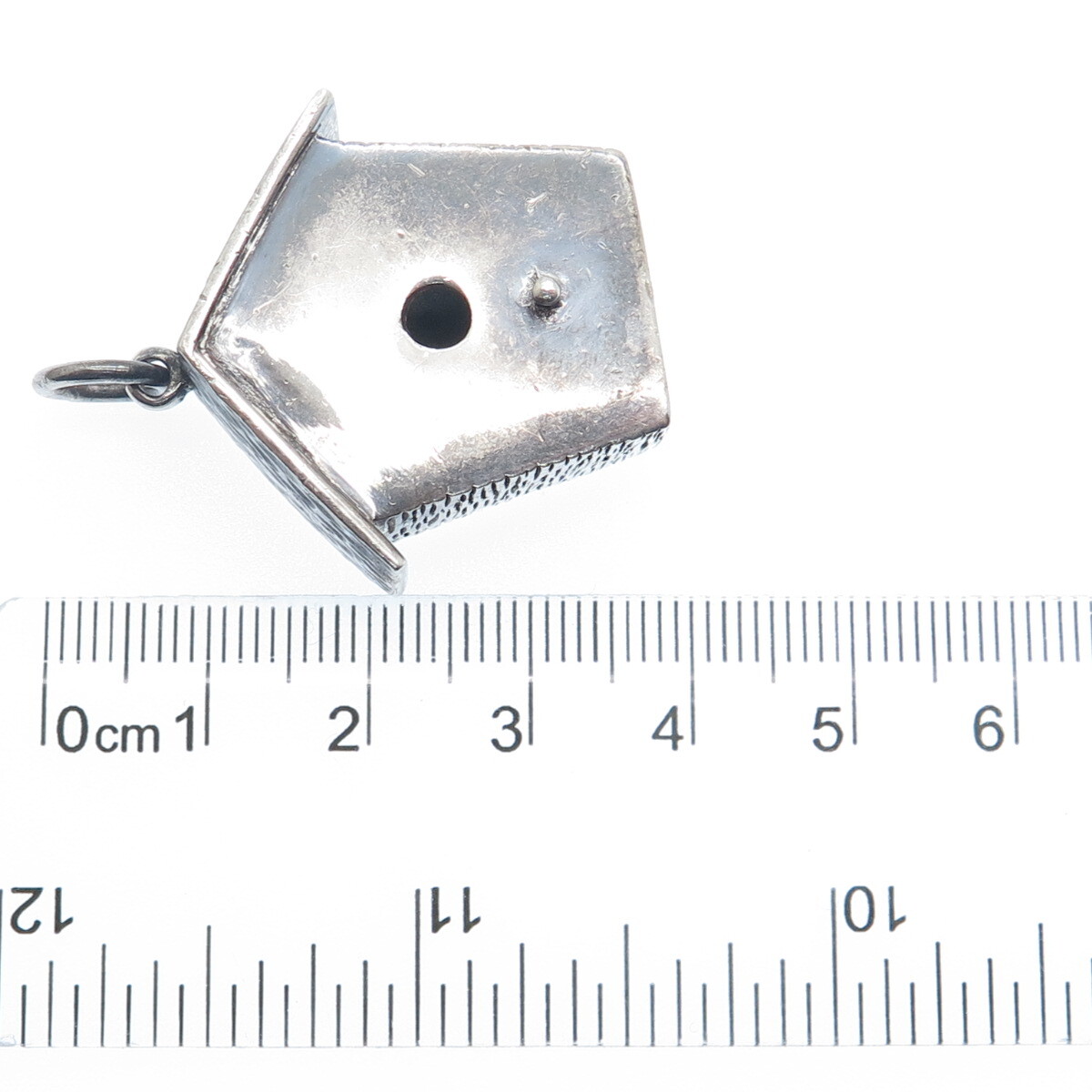 BROWN COUNTY SILVER CO. 925 Sterling Vintage Bird House 3D Pendant