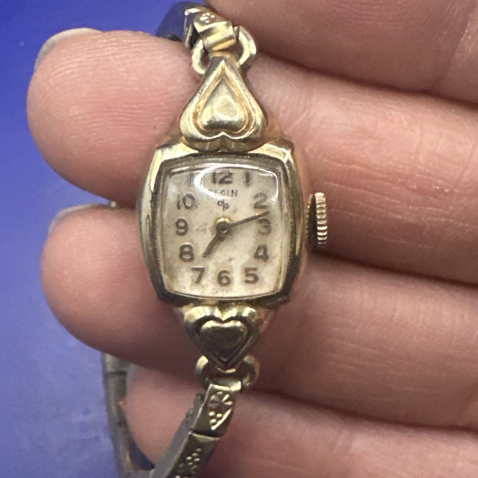 Lot of 6 Vtg Watches (5 Work) Elgin Bulova Royal Star Strauss Jurgensen Read