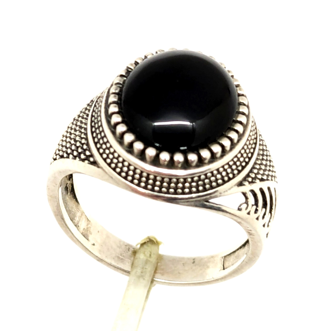 Vintage Luxury RING Silver 925 with Big Bright Stone -size: 9US (19mm), 6.2g| #6