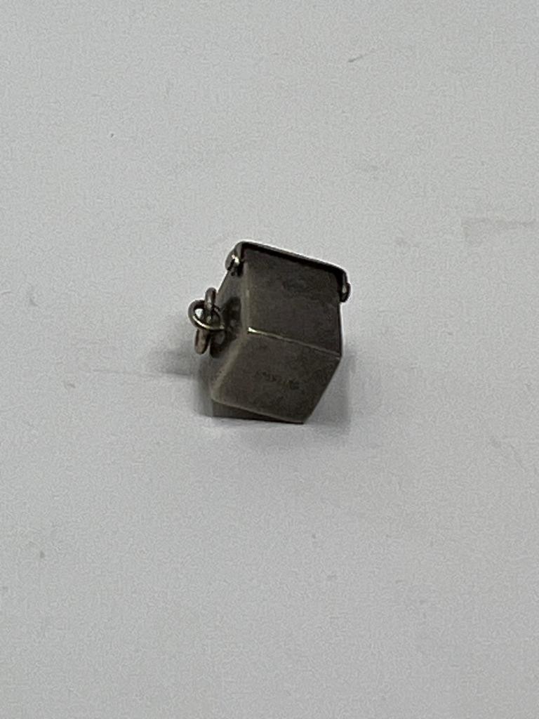 Vintage Sterling Silver Mechanical Pop Up Perfume Bottle Charm Working 1.9g