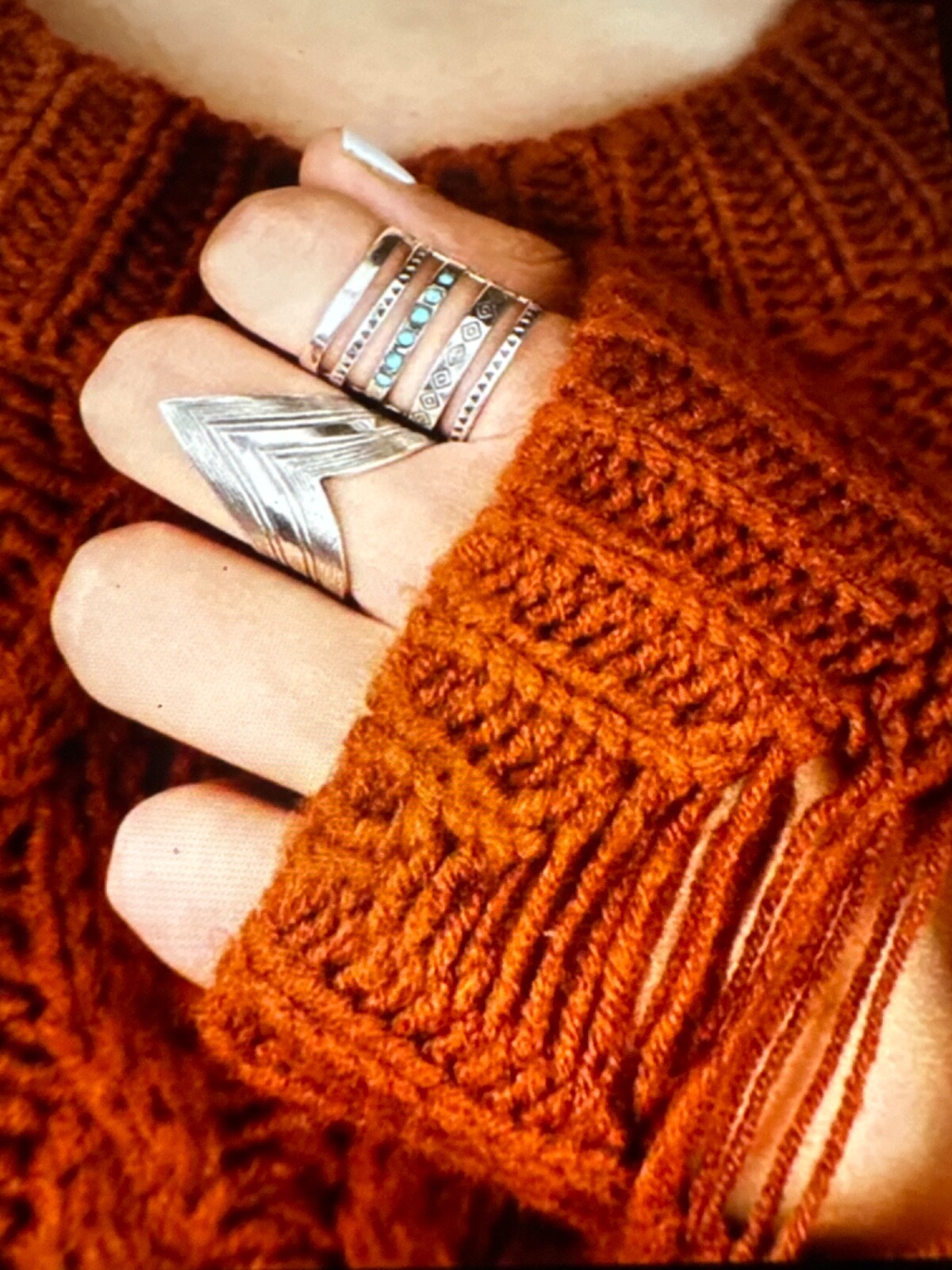 925 Silver Plated Zinc Alloy Material Wide Vintage Size 8 Ring