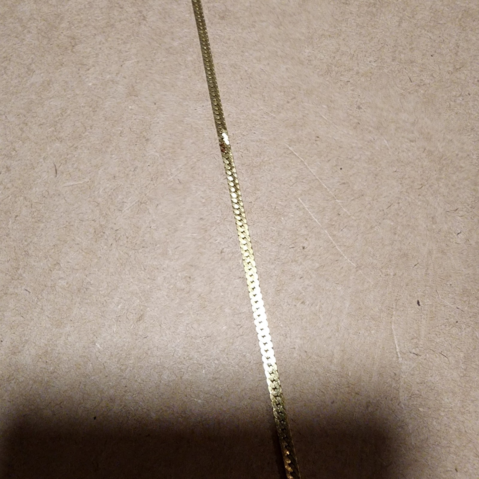 Vintage AVON Gold Tone Necklace Flat Snake Chain 30″ Inches Long Retro Jewelry