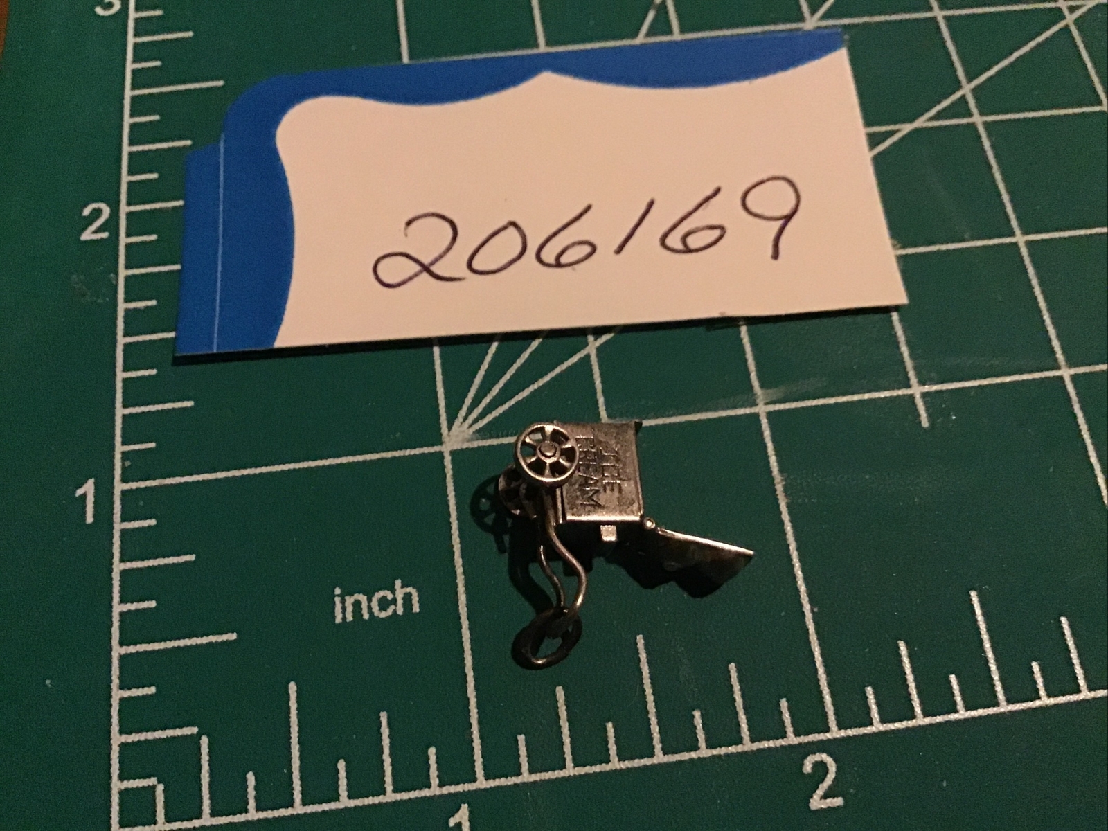 Vintage Sterling 3D Movable Love & Luck Ice Cream Cart Bracelet Charm