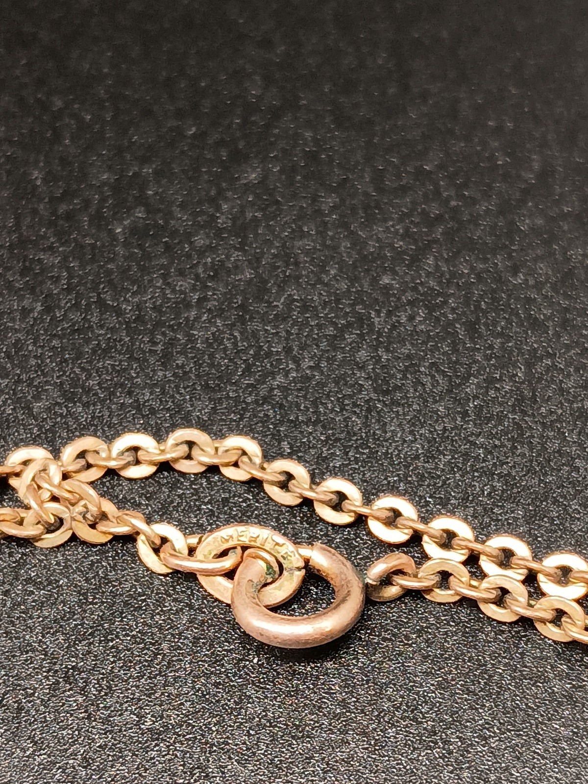 Vtg Locket w. Photos 24″ Necklace Victorian Revival Gold Tone Oval Scroll Flower