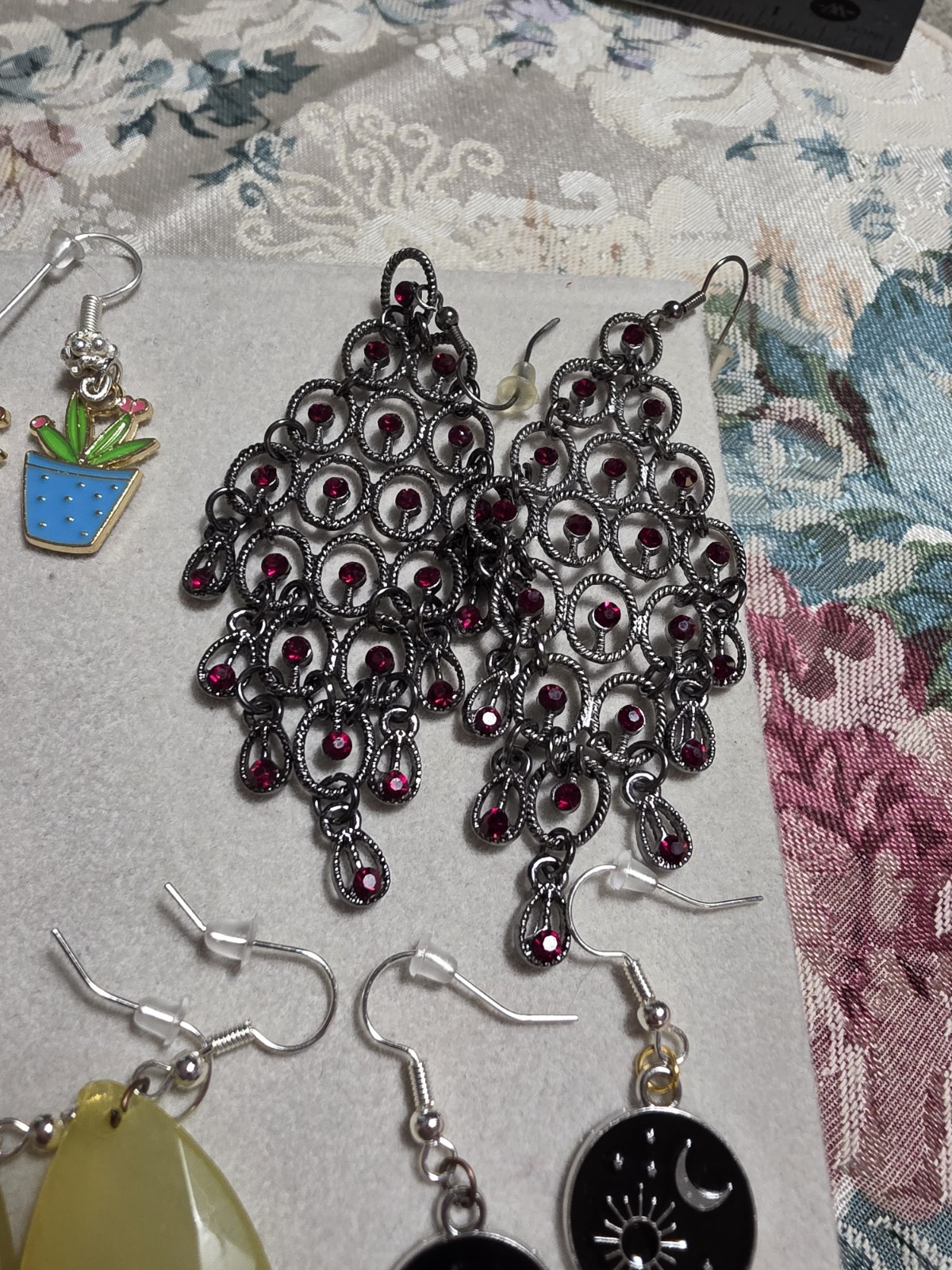 Vintage Hook Dangle Earrings Lot Of 10 Pairs