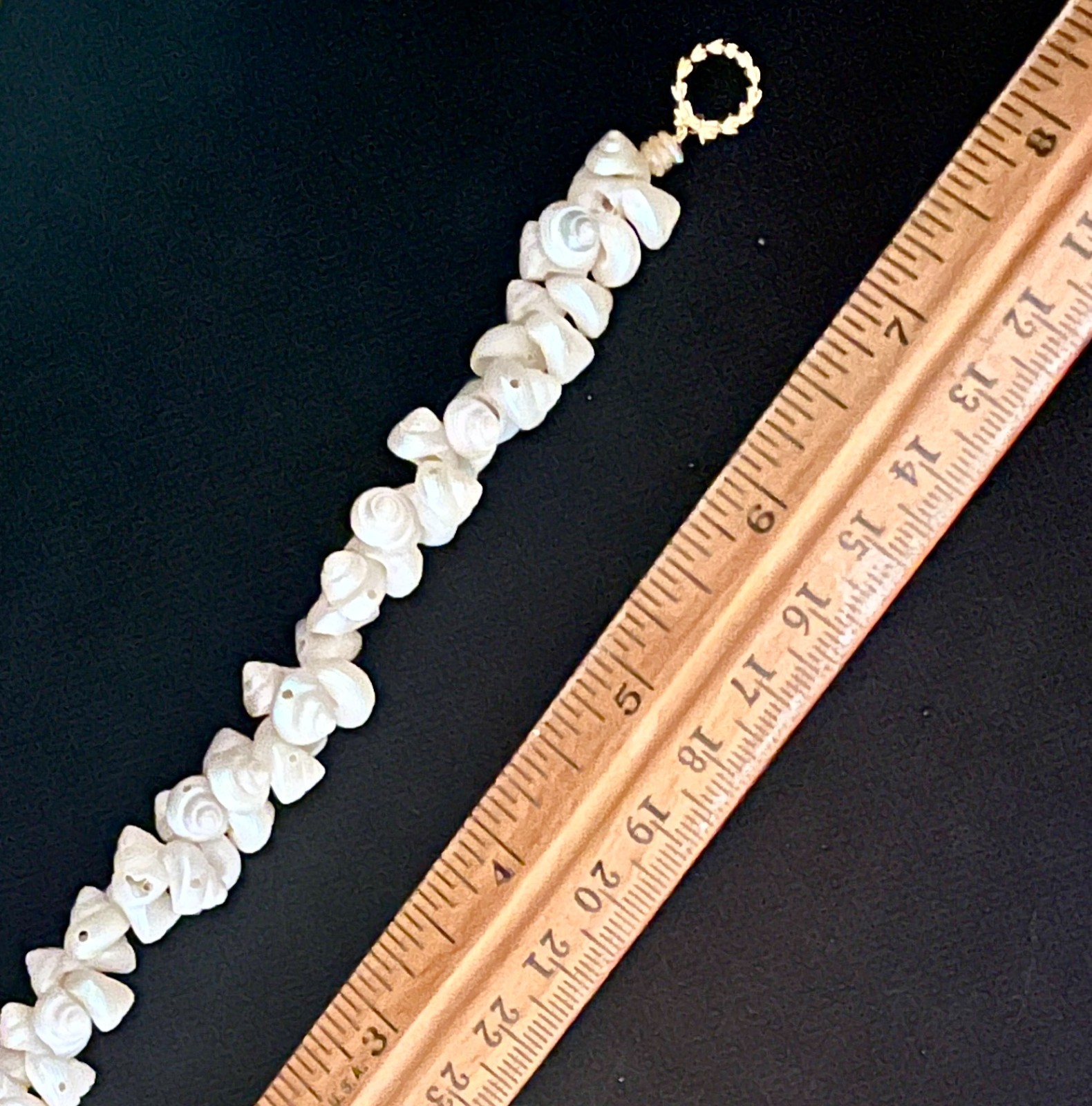 Vintage Iridescent Aboriginal Trochus Shell Necklace, Headpiece or Bracelet