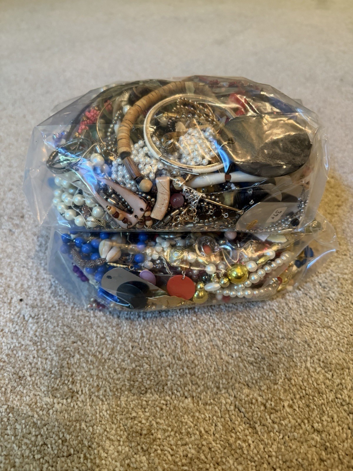 6+POUNDS! HUGE Lot JUNK costume jewelry, repurpose for crafting & upcycling!