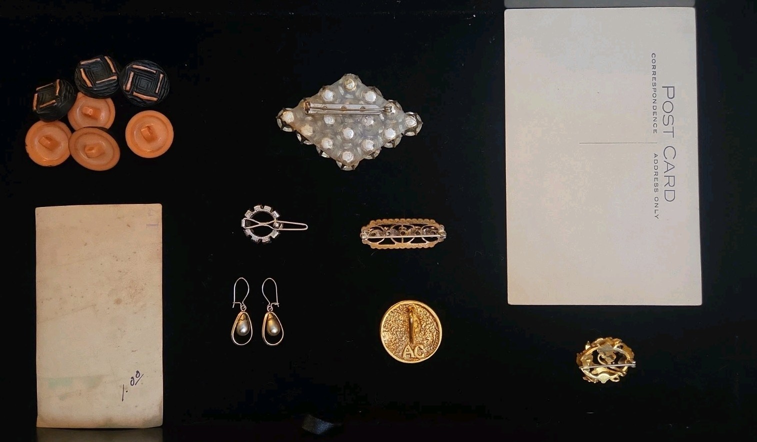Antique Vintage Estate Jewelry Lot Brooch Mixed Lot
