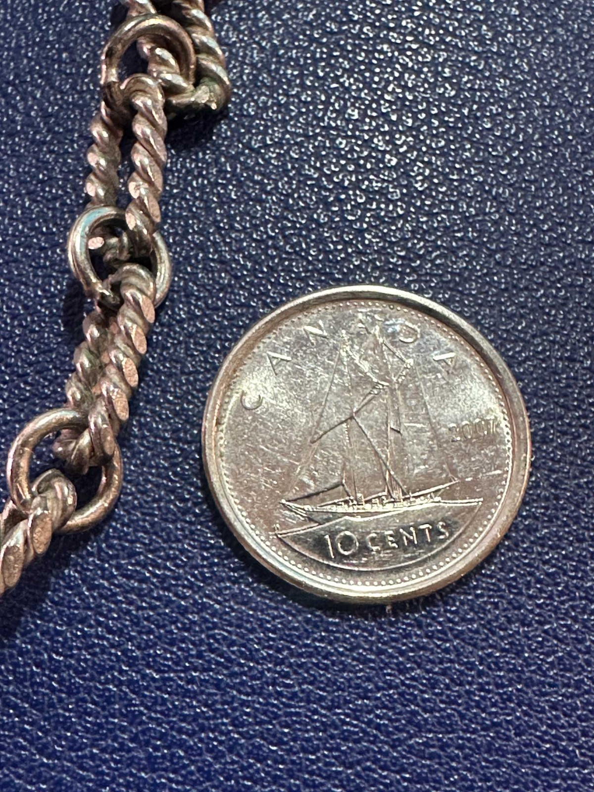 1980s Vintage Taxco Mexico 24″ Sterling Silver Chain 35.26 Grams