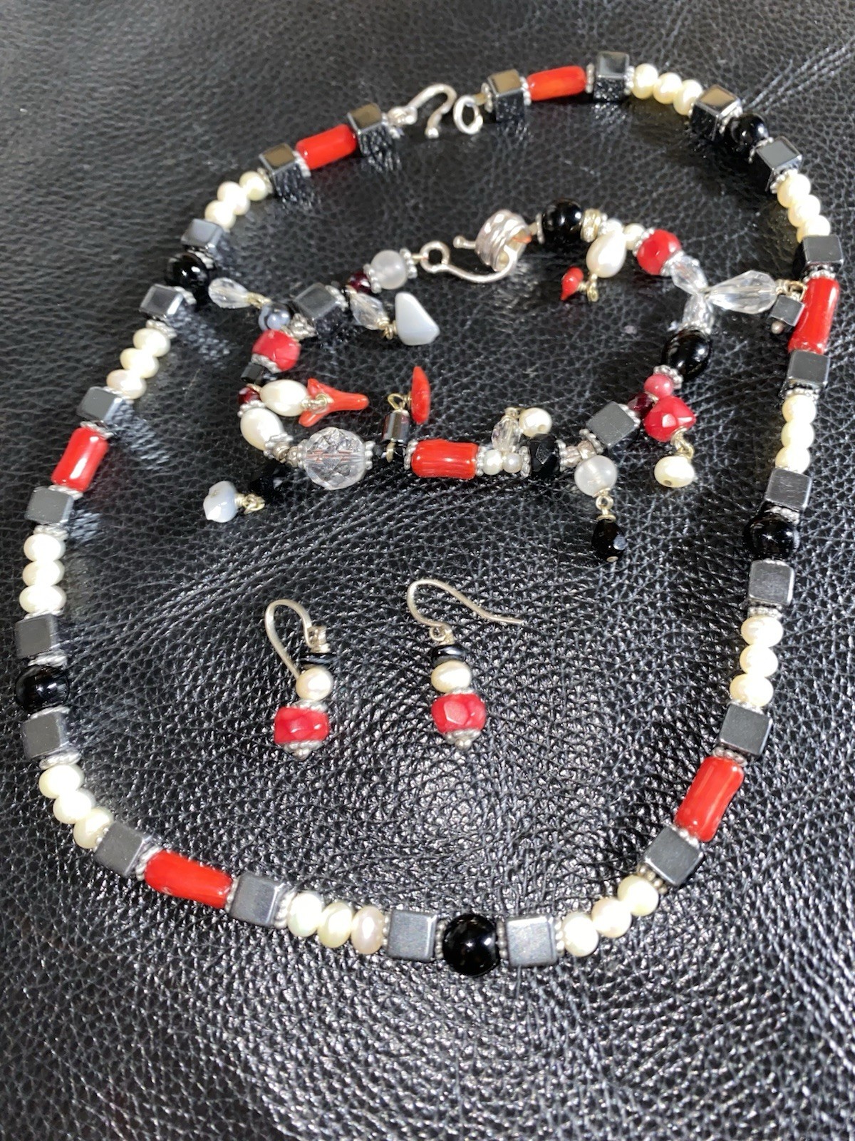 Vintage Necklace Bracelet Earring Set