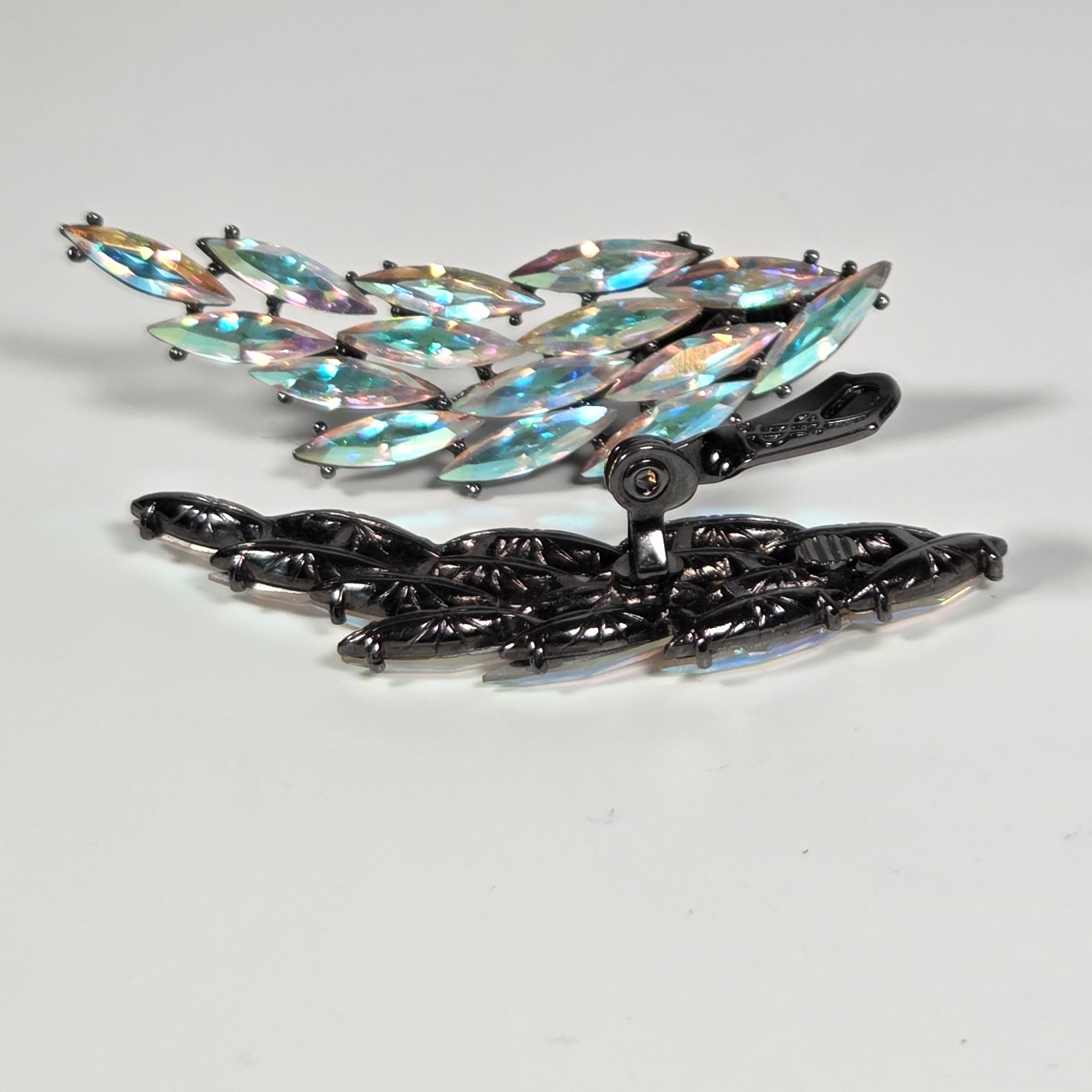 RARE- YSL Yves Saint Laurent Aurora Boralis Goossen’s Earring & Brooch Set