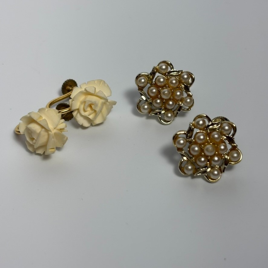 Earrings Roses Statement Pieces Vintage Elegant